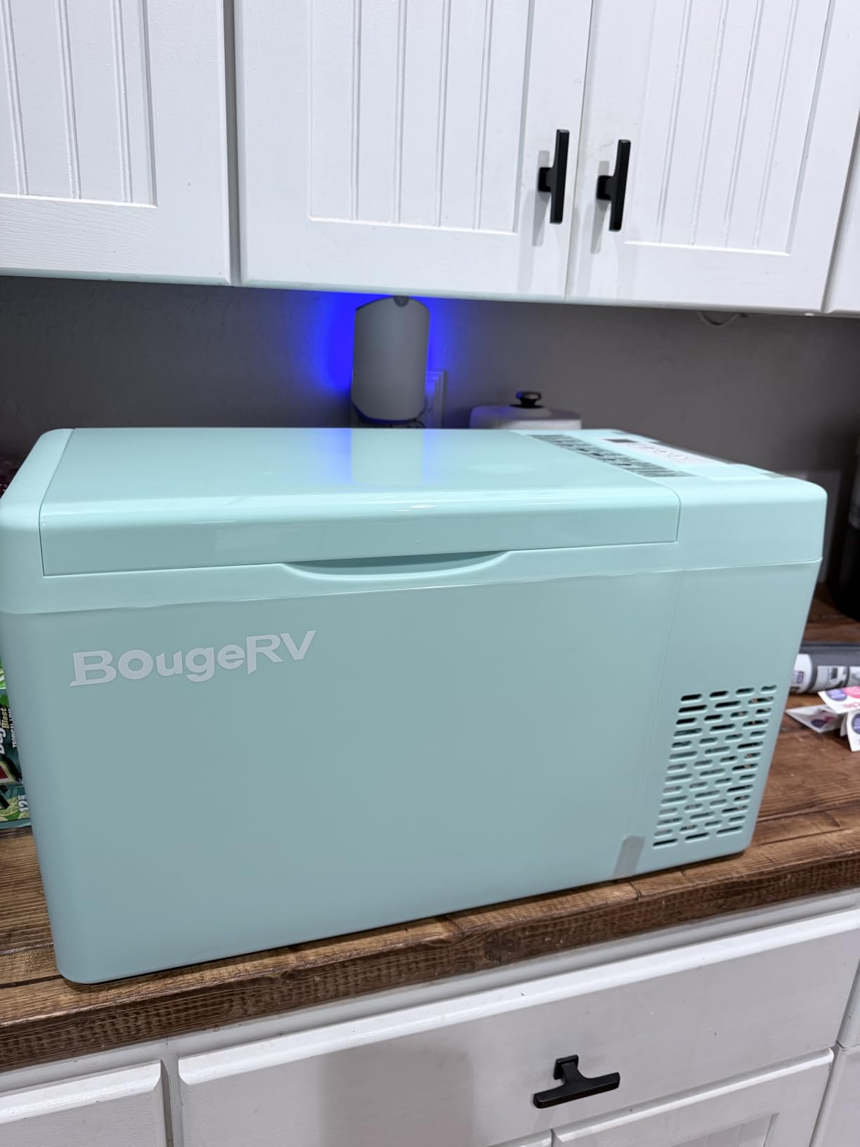BougeRV 12 Volt Refrigerator 12V Car Fridge 23 Quart Portable Freezer Compressor Cooler 12/24V DC 110~240 Volt AC for Truck Van RV Camper SUV Travel Camping Road Trips Tailgating -7℉~50℉ customer photo 2