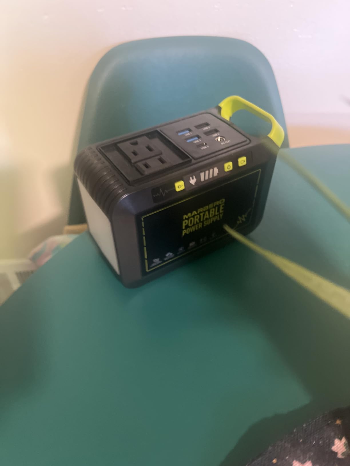 MARBERO Portable Power Station 88Wh Camping Lithium Battery Solar Generator Fast Charging with AC Outlet 120W Peak Power Bank customer photo 1