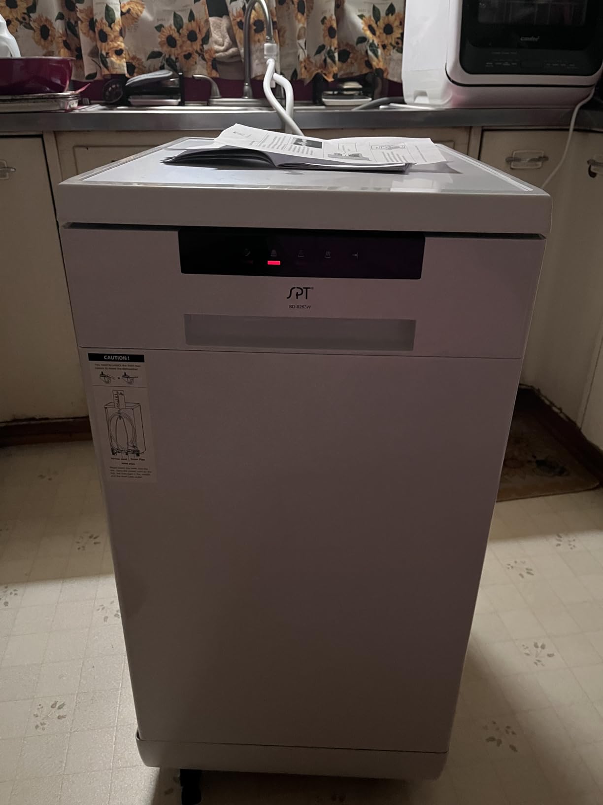 SPT SD-9263WA 18 inch Wide Portable Dishwasher with ENERGY STAR, 6 Wash Programs, 8 Place Settings and Stainless Steel Tub, White customer photo 1
