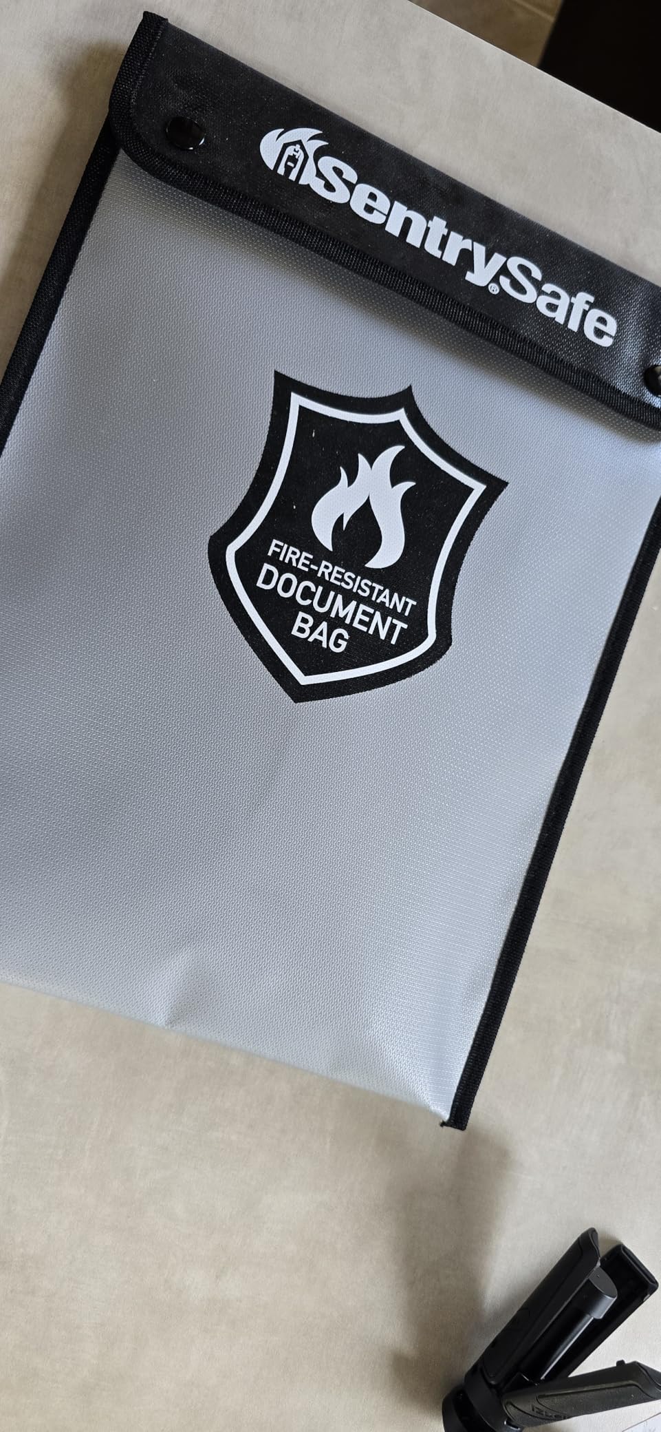SentrySafe Fire and Water Resistant Portable Bag with Zipper for Money or Document Storage, FBWLZ0SSC customer photo 1
