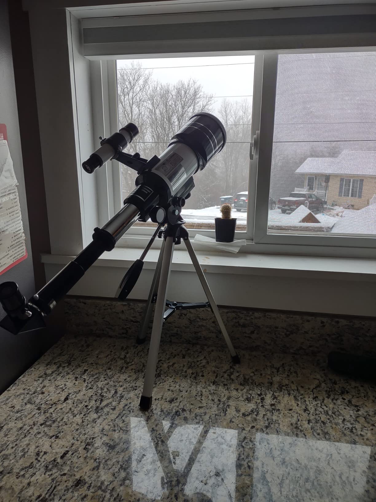Telescope for Adults & Kids, 70mm Aperture Refractor (15X-150X) Portable Travel Telescope with Phone Adapter & Wireless Remote, Astronomy Beginners Gifts, Black customer photo 1