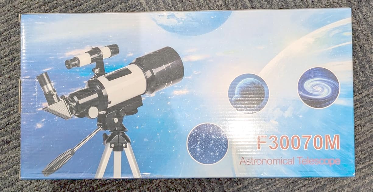 Telescope for Adults & Kids, 70mm Aperture Refractor (15X-150X) Portable Travel Telescope with Phone Adapter & Wireless Remote, Astronomy Beginners Gifts, Black customer photo 2
