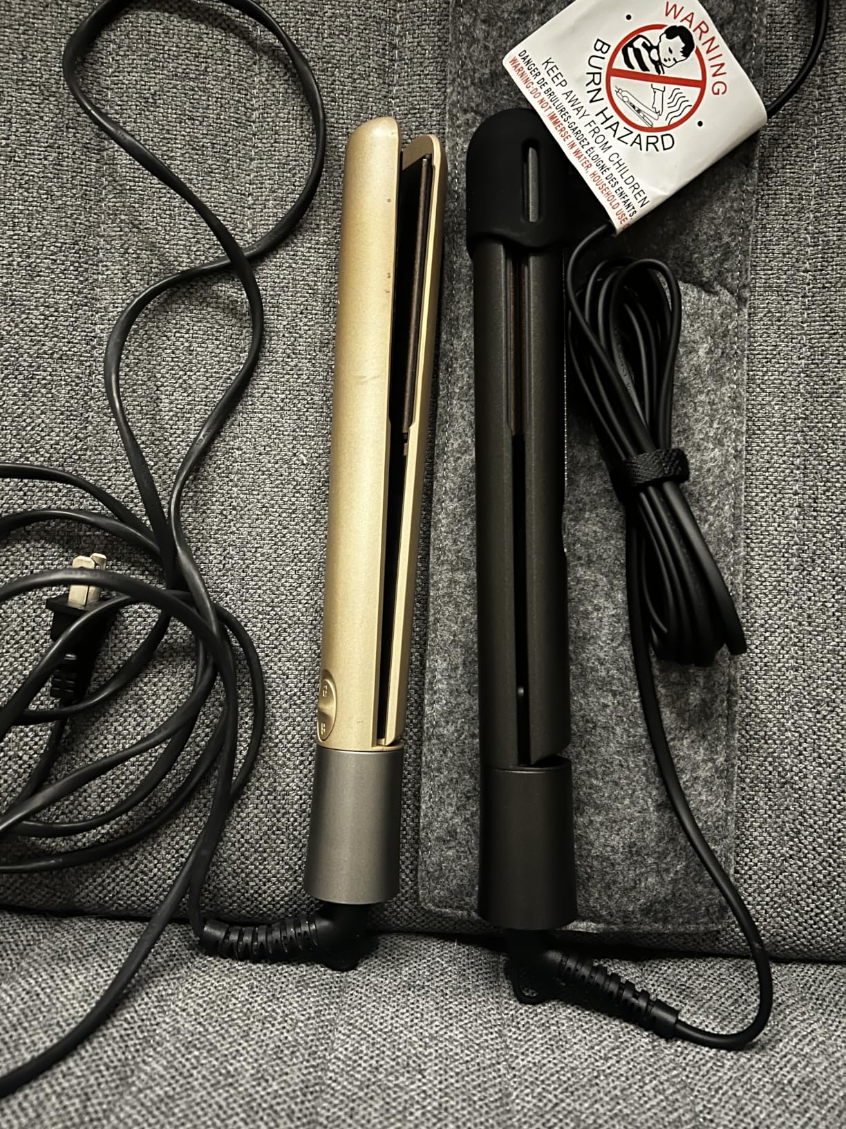 NITION Nano Titanium Hair Straightener 1 inch 3D Floating Heating Plate Smooth Straightening Flat Iron for All Hair Type. MCH 10s Fast Hating Up. Travel Pouch Bag. Dual Voltage. Luxury Gift Box customer photo 2