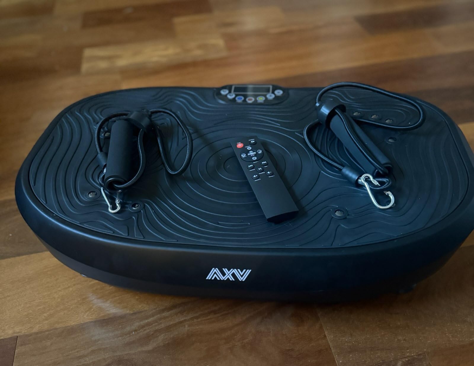 AXV Vibration Plate Exercise Machine Whole Body Workout Music Vibrate Fitness Platform Lymphatic Drainage Machine for Weight Loss Shaping Toning Wellness Home Gyms Workout customer photo 2