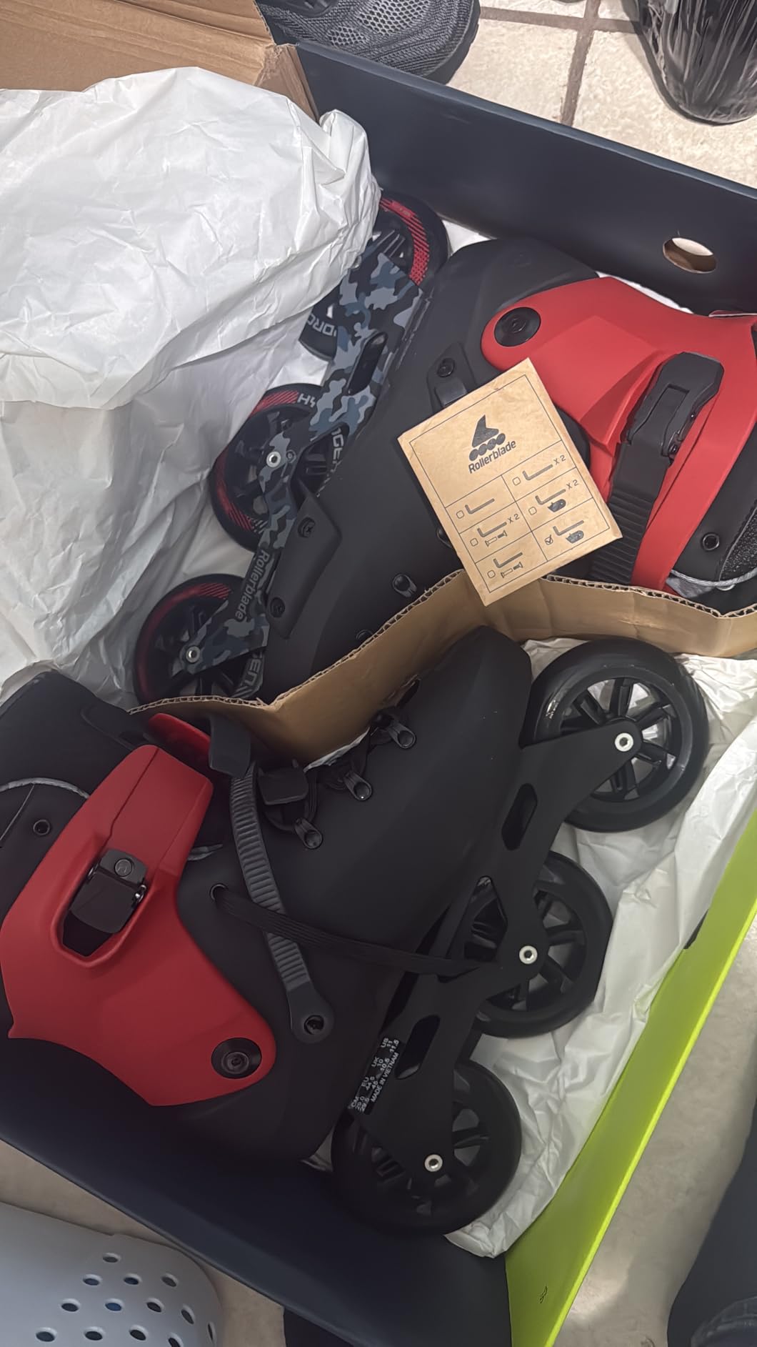 Rollerblade Twister 110 Unisex Adult Fitness Inline Skate, Black/Red, Urban Performance Inline Skates customer photo 2