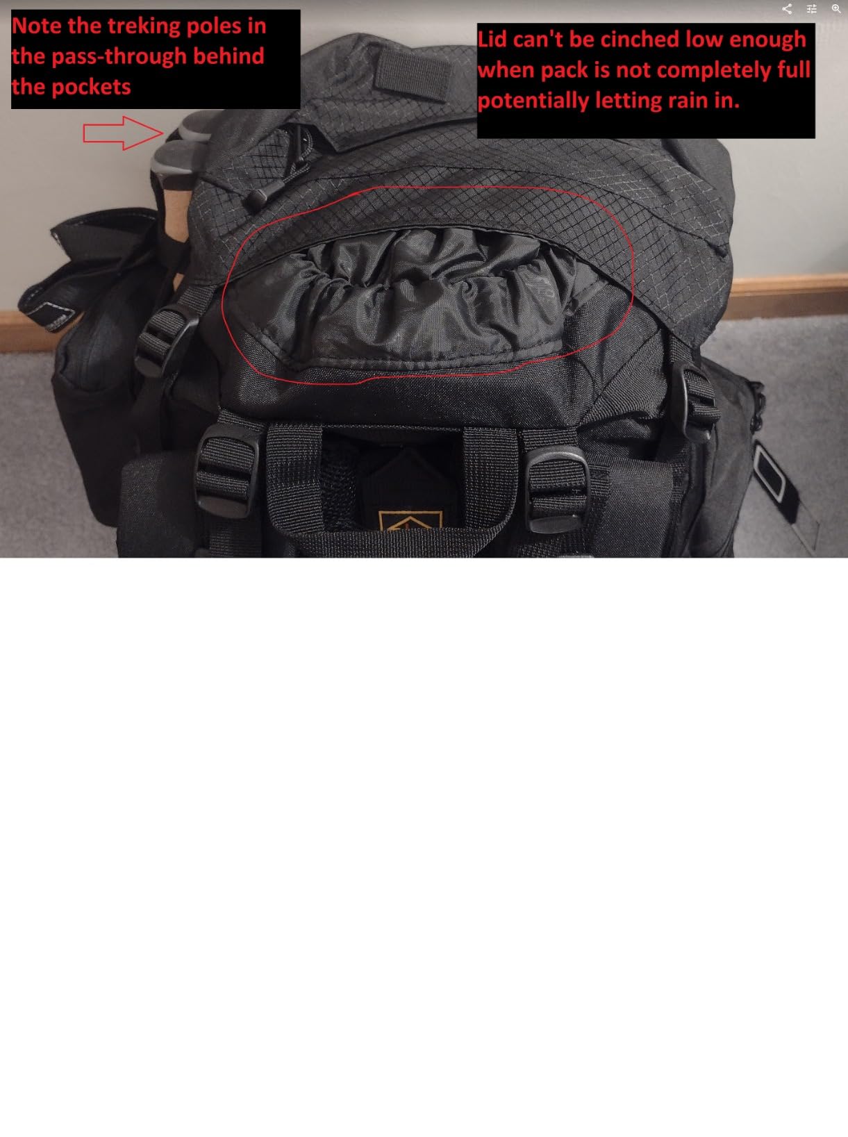 Teton 75L Explorer Internal Frame Backpack for Hiking, Camping, Backpacking, Rain Cover Included, Olive customer photo 1