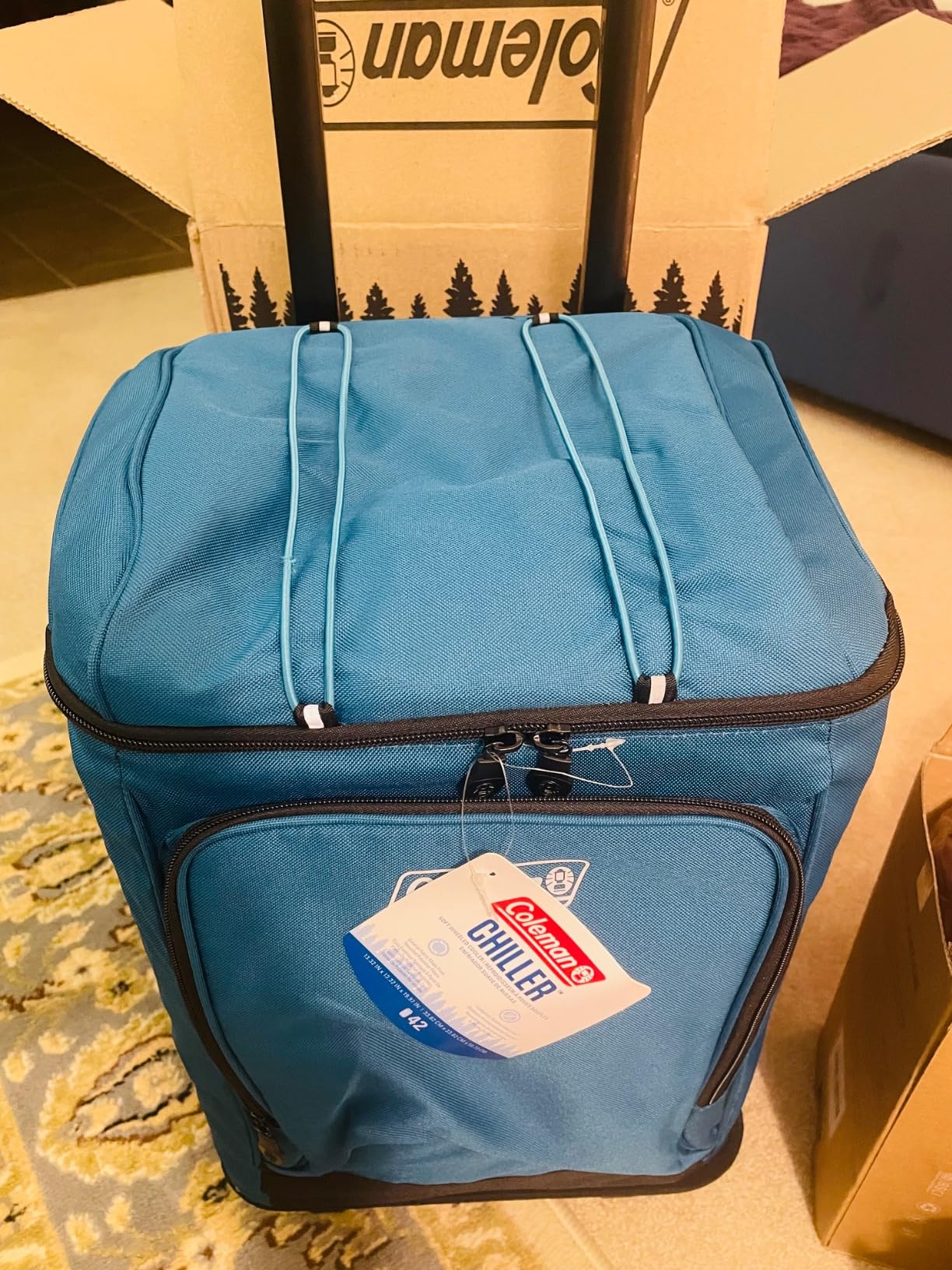 Coleman 42-Can Soft Rolling Cooler with Wheels, Leak-Proof Portable Insulated Chiller with 12+ Hour Ice Retention, Made with Recycled Materials customer photo 2