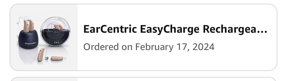 EarCentric EasyCharge Rechargeable Hearing Aids for Seniors and Adults, Pair with Desktop Charger and Portable Charging Case, Behind-the-Ear BTE OTC Hearing Aids with Noise Reduction customer photo 1