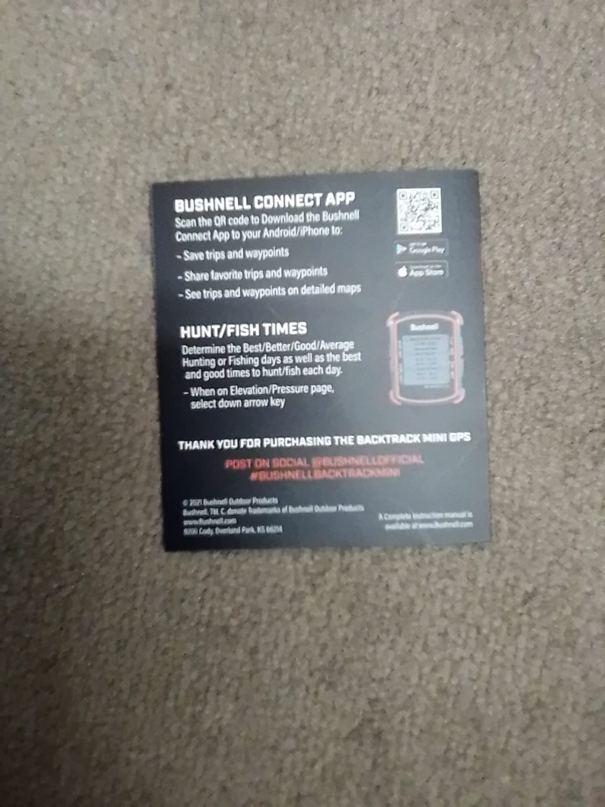Bushnell BackTrack Mini GPS Navigation, Portable Waterproof GPS customer photo 2