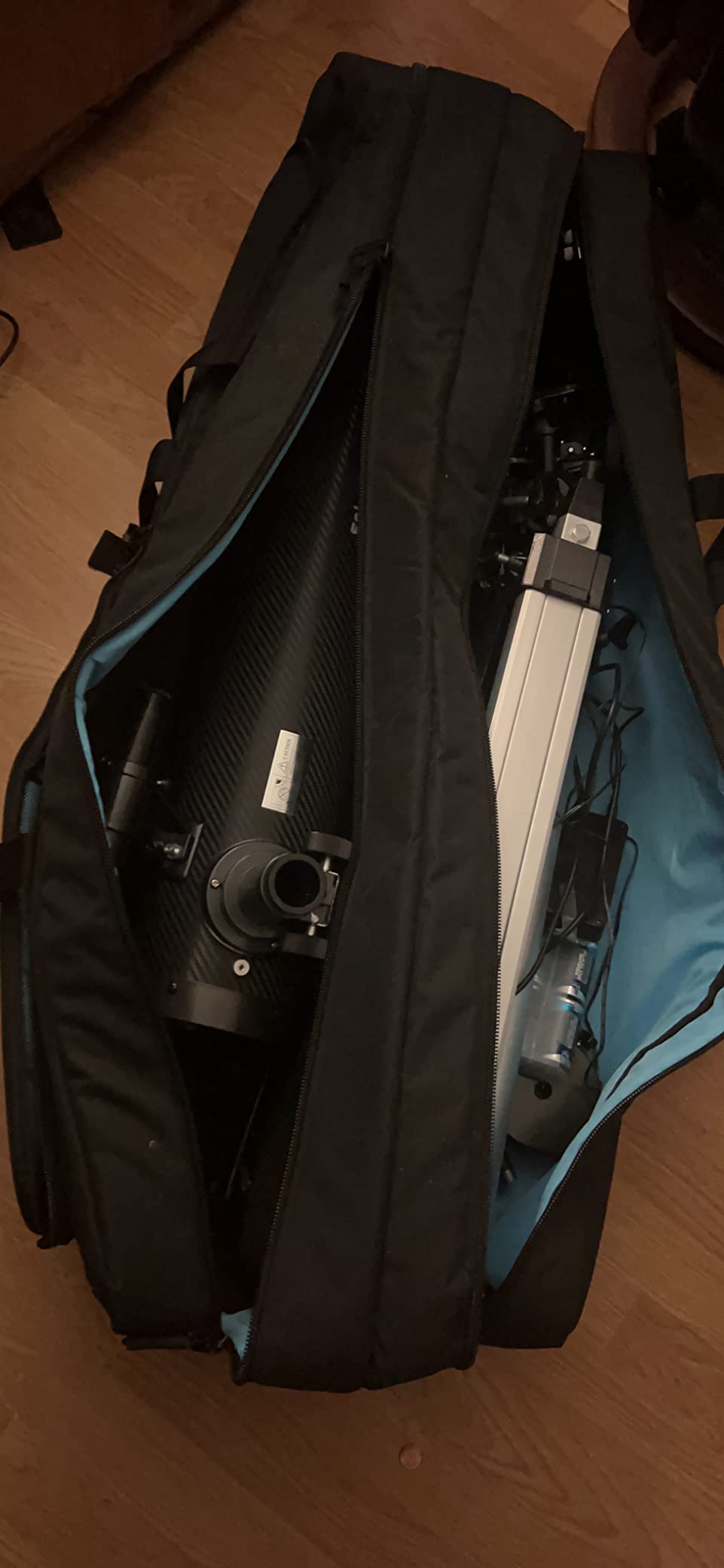 samdew Telescope Case, Double-layer Telescope Bag for Astronomical Telescope Storage, 40.8