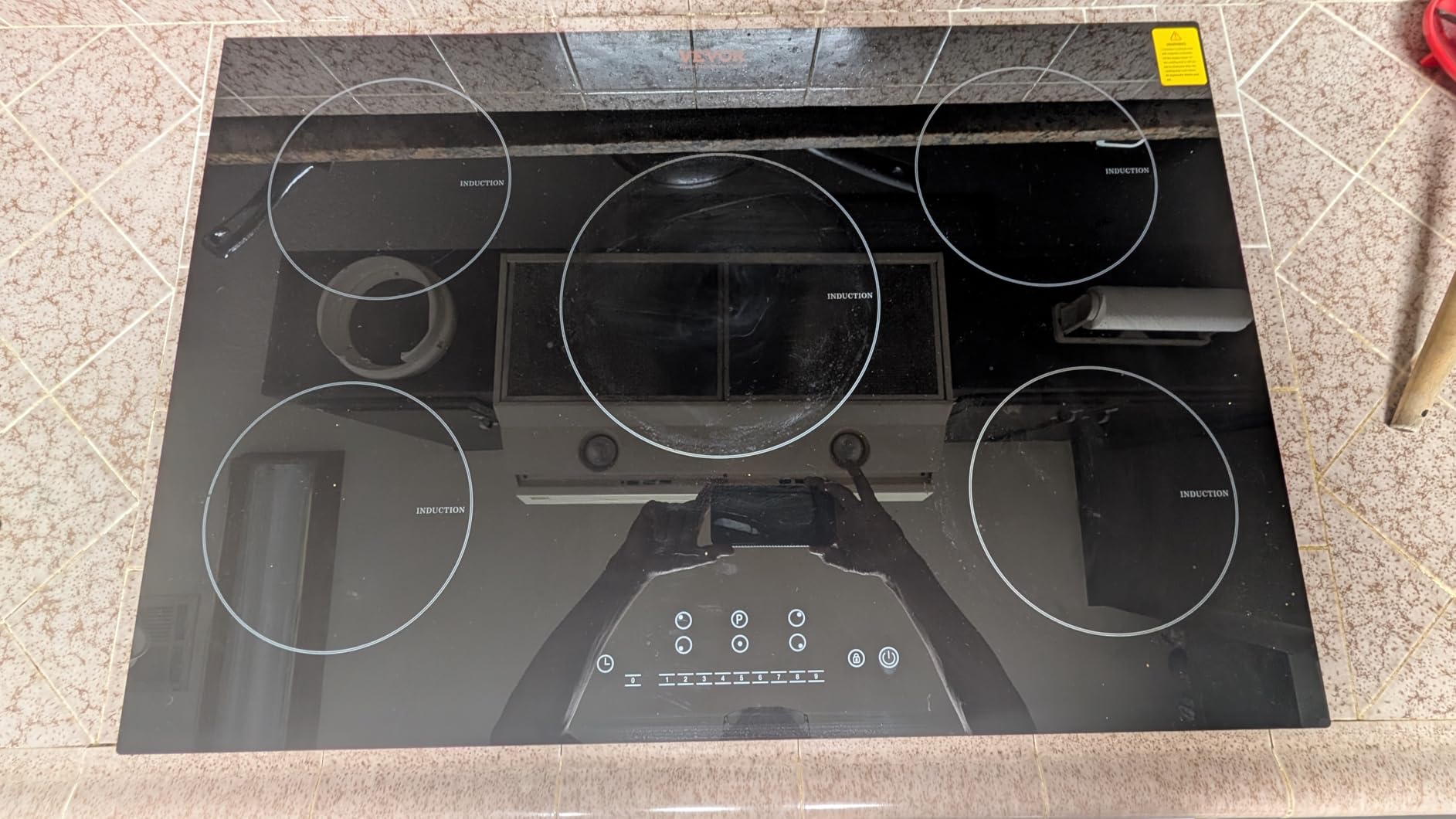 VEVOR Built-in Induction Electric Stove Top 30 Inch, 5 Burners Electric Cooktop, 9 Power Levels & Sensor Touch Control, Child Safety Lock, 240V customer photo 1