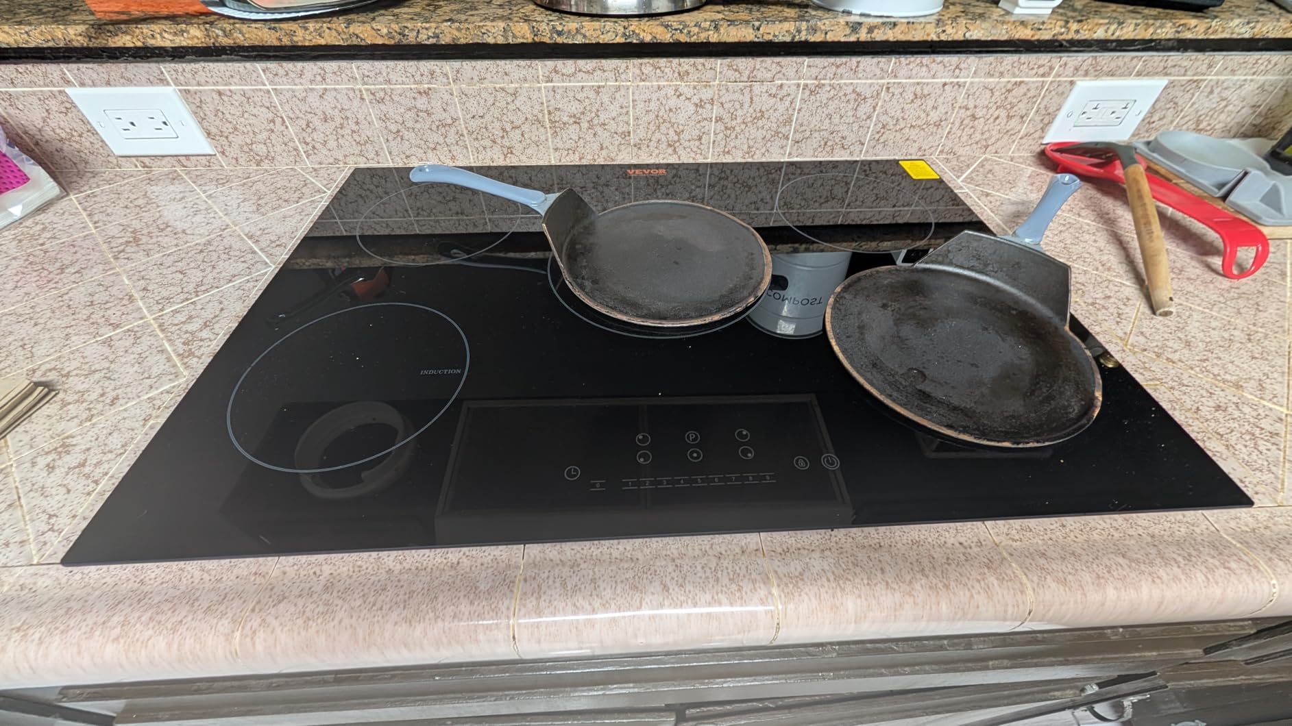 VEVOR Built-in Induction Electric Stove Top 30 Inch, 5 Burners Electric Cooktop, 9 Power Levels & Sensor Touch Control, Child Safety Lock, 240V customer photo 2