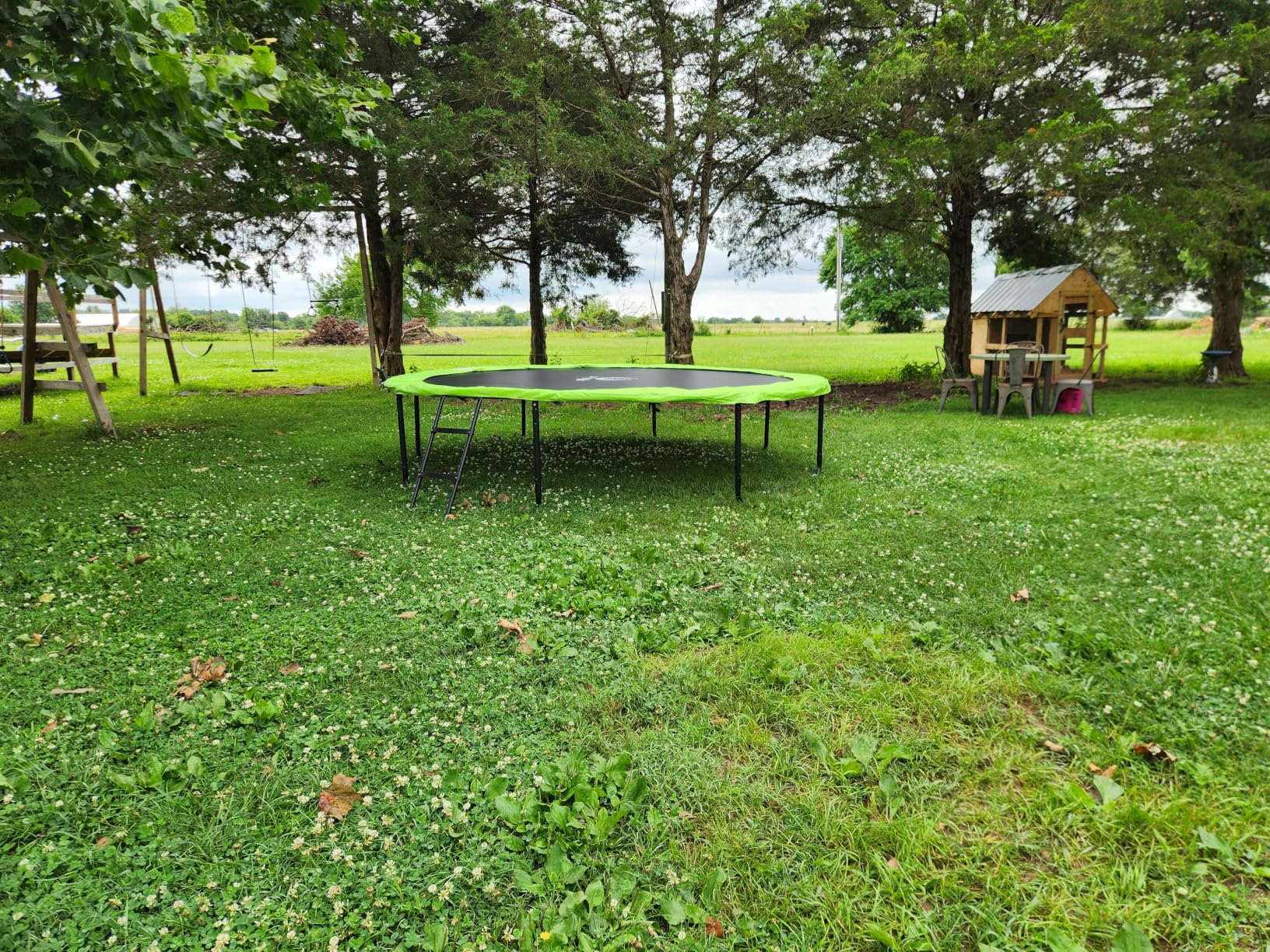 Outdoor Trampoline with Net for Kids 8FT 10FT 12FT 14FT 15FT 16FT | ASTM-compliant trampoline with enclosure, non-slip ladder, rust-resistant galvanized steel frame, 8FT-16FT for kids & adults customer photo 1