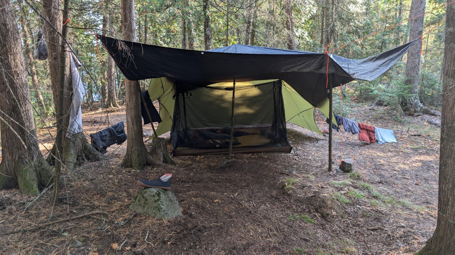 OneTigris 2 Person Mesh Tent, 3 Openings Screen Shelter with Waterproof Bathtub Floor for Outdoors Camping Lightweight Backpacking Thru-Hiking Travel Patio customer photo 2