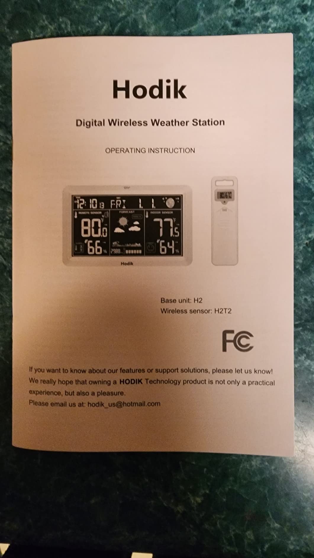 Weather Station with Atomic Clock Indoor Outdoor Thermometer Wireless, Humidity and Temperature Monitor Barometer Hygrometer with High Precision Sensor White customer photo 1