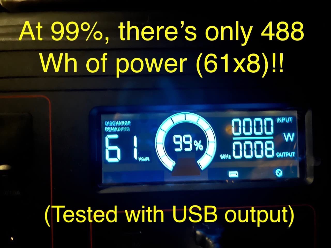 Portable Power Station 330W, GRECELL 288.6Wh Solar Generator with 60W USB-C PD Output, 120V Pure Sine Wave AC Outlet Backup Lithium Battery For Outdoors Camping Travel Home Blackout customer photo 2