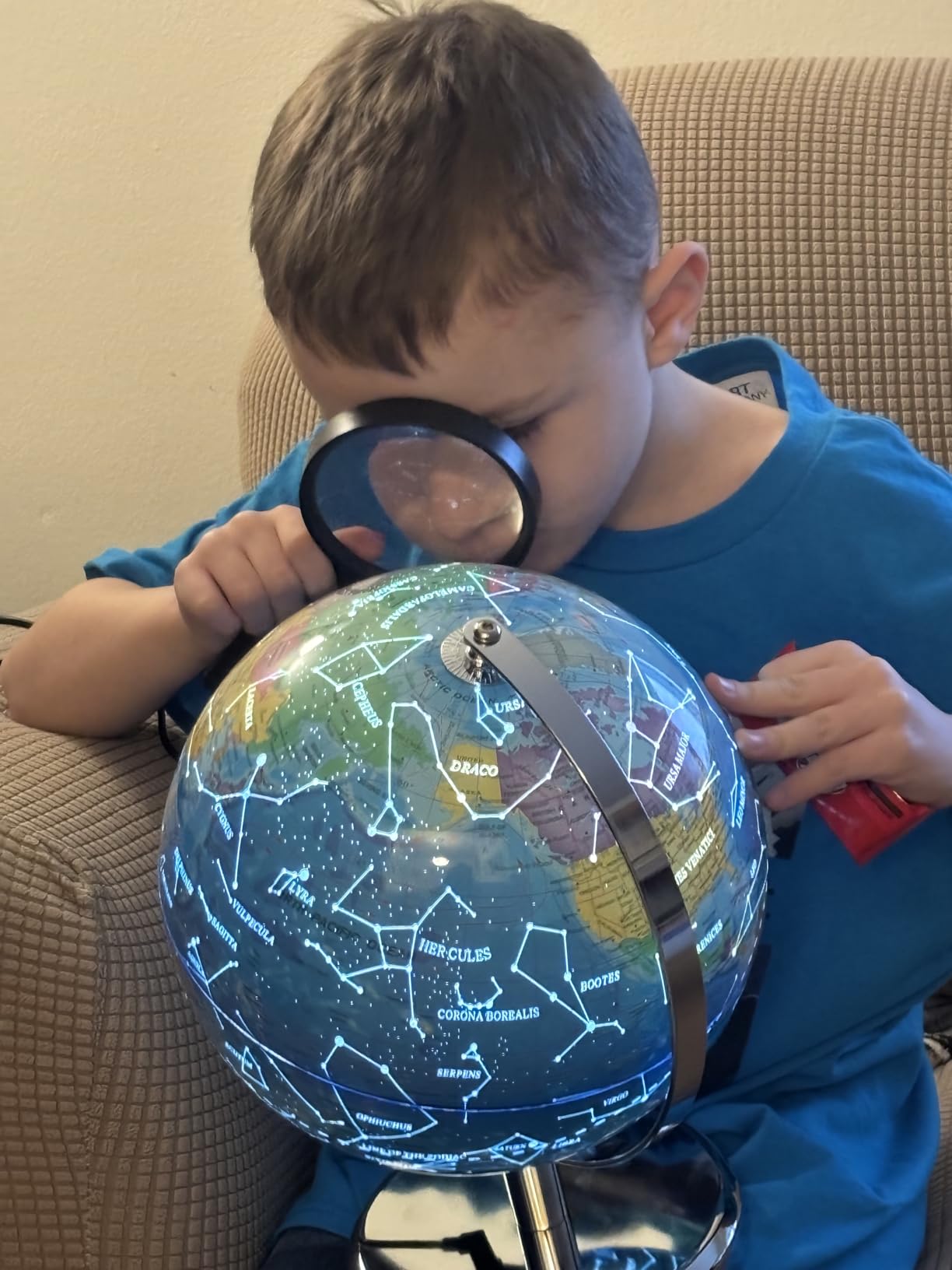 Waldauge Illuminated World Globe with Stand, 9