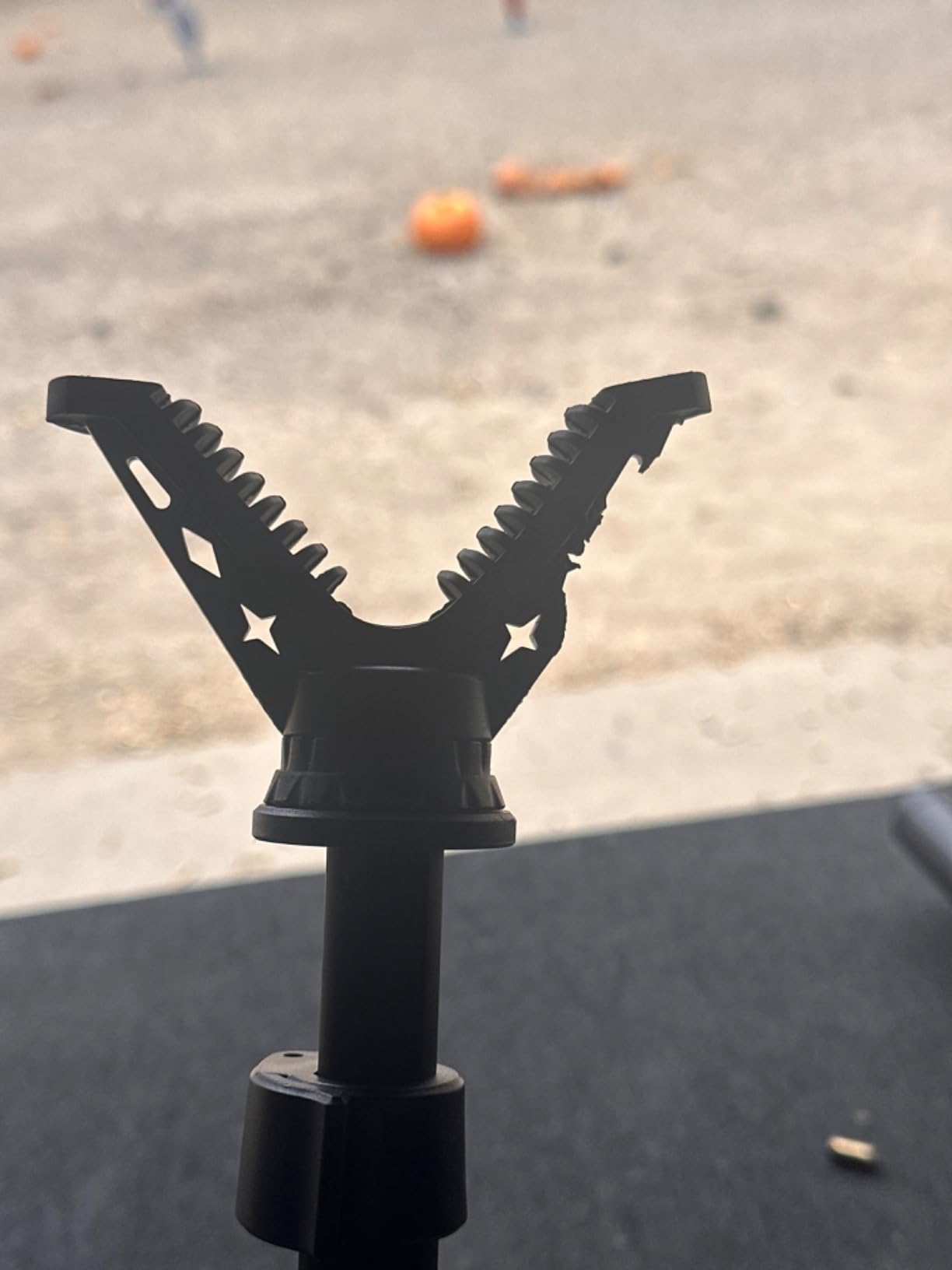 BZTAC Tactical Compact Rapid Shooting Rest - Adjustable Height Rifle Tripod with 360 Rotation V Yoke Holder customer photo 1