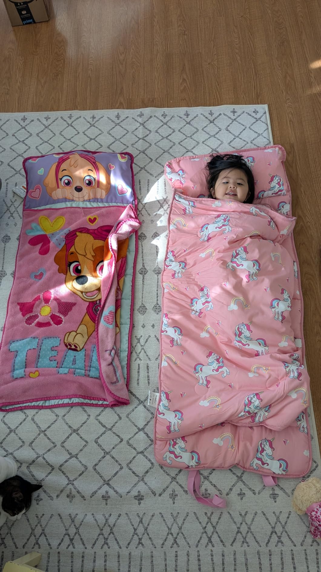 Primlect Thickened Toddler Nap Mat with Removable Pillow and Minky Blanket, Extra Large 55''x35'' Sleeping Bag, Washable, Roll up, Perfect for Daycare, Preschool, Kindergarten, Boys and Girls customer photo 1