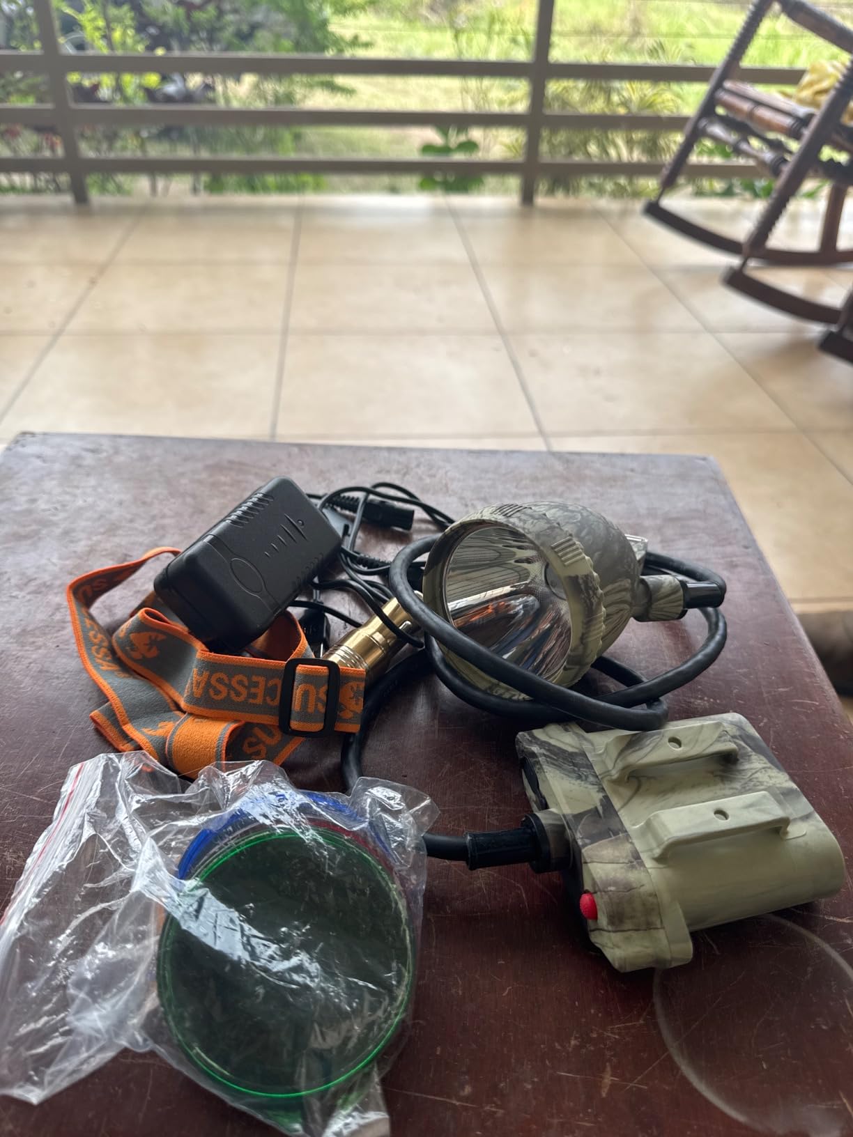 DUMPMAN Camo Coon Hunting Lights Headlamp for Coyotes Hog Predators, Rechargeable & Waterproof, 6 Lighting Modes, 4 Powerful LEDs (White Red Green Amber) Night Working customer photo 1