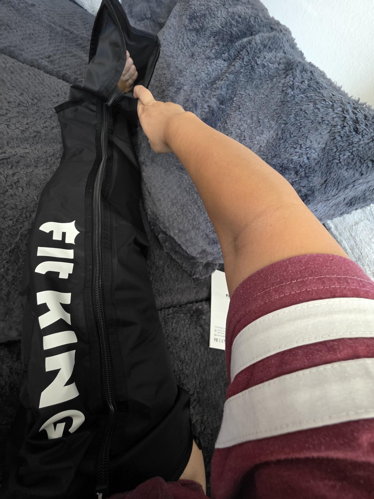 FIT KING Air Compression Recovery System, Dynamic Pressure for Circulation Improvement and Fast Recovery, Sequential Massage Boots for Athletes (Large) customer photo 2