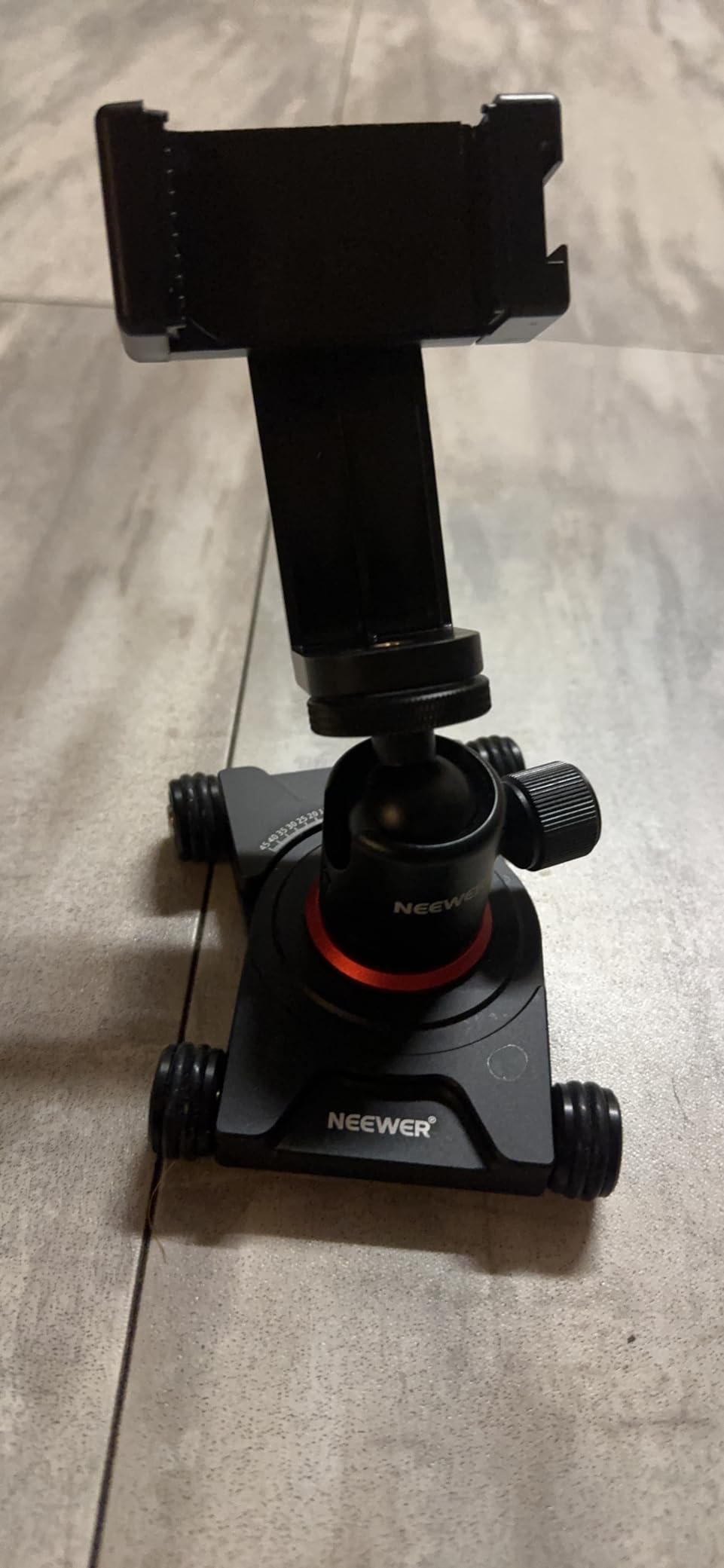 Neewer Camera Slider Dolly with Ball Head & Phone Clamp - 4 Wheeled Tabletop Dolly Manual Skater, 360 Panorama, DSLR/GoPro/iPhone Compatible, SD001 customer photo 2