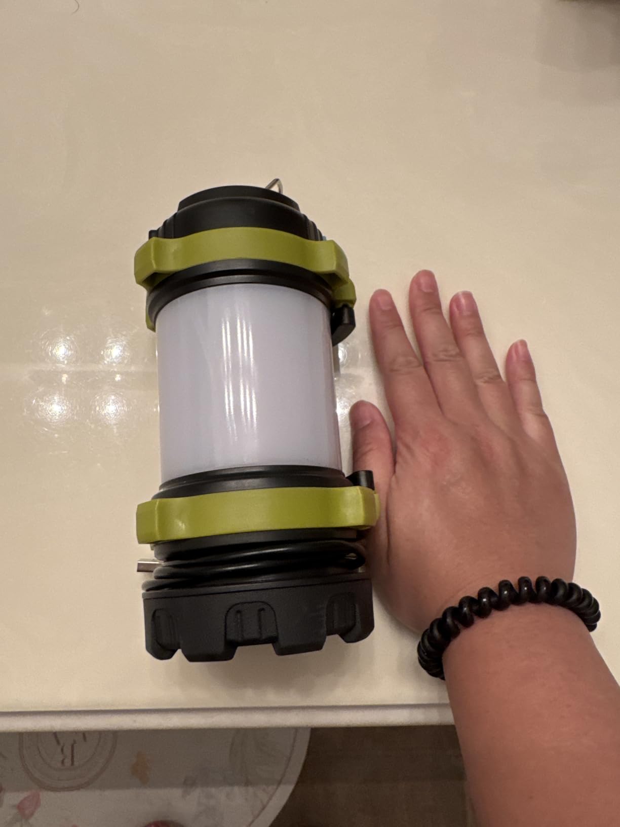 2 Pack LED Camping Lantern Flashlight Rechargeable, Consciot Portable Torch with 6 Light Modes, 3600mAh Power Bank, IPX4 Waterproof, USB C customer photo 1