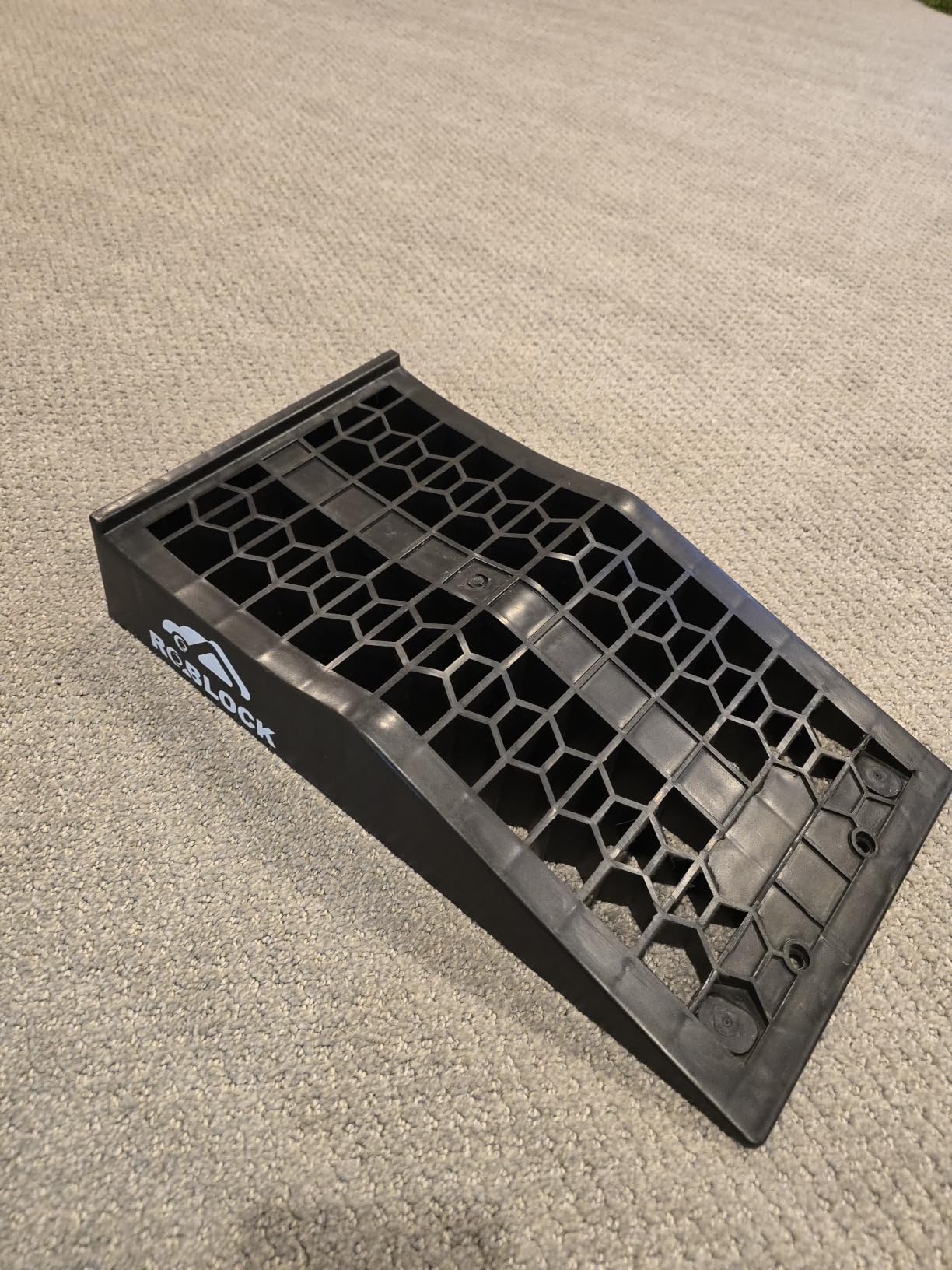 ROBLOCK Heavy Duty Car Ramps for Oil Changes and Jack Support, Portable Low Profile Car Ramps for High Lift, Vehicle Ramps for Garage, 31.5