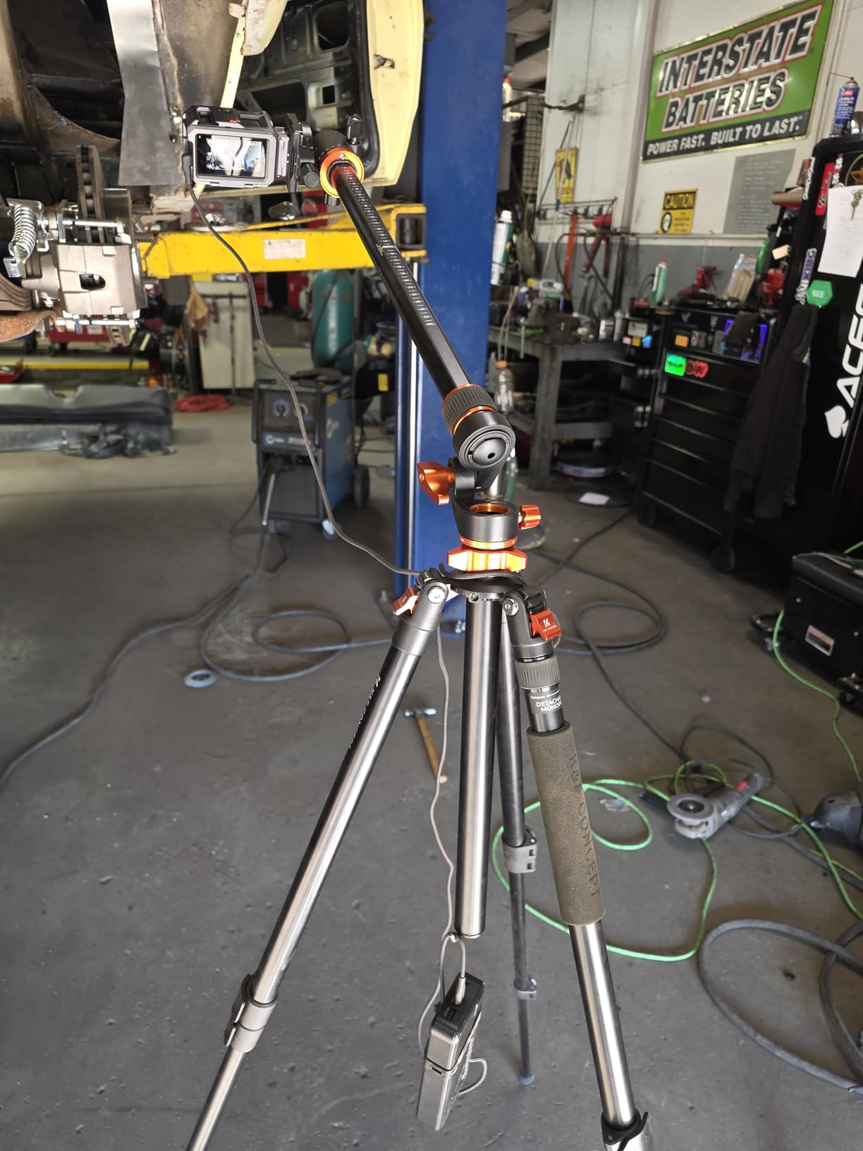 K&F CONCEPT 90''/230cm Ultra High Camera Tripod T254A7+BH-28L, Horizontal Overhead Shooting, Metal Ball Head, 10KG Load Capacity, Detachable Monopod, Flexible Travel Tripods customer photo 1