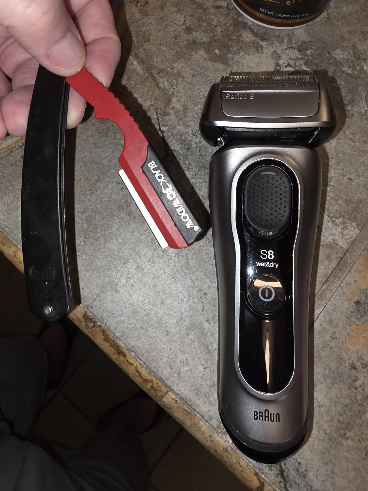 Braun Series 8 Electric Shaver for Men, Wet & Dry Foil Razor, 5-in-1 SmartCare Clean & Charge Center, Built-in Precision ProTrimmer, Travel Case, Dark Blue 8560cc customer photo 1