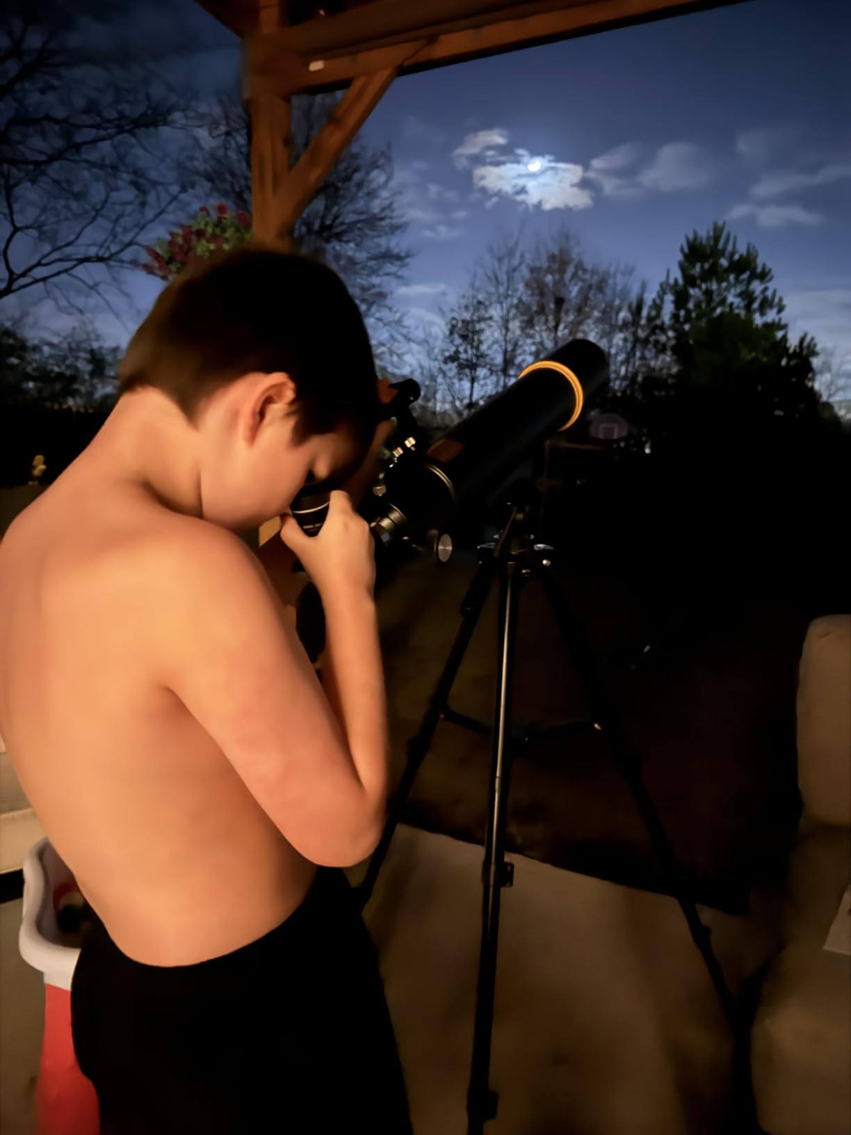 Telescopes for Adults Astronomy, 80mm Aperture 900mm Professional Refractor Telescope for Kids & Beginners, Compact and Portable Travel Telescopio with Carrying Bag customer photo 2