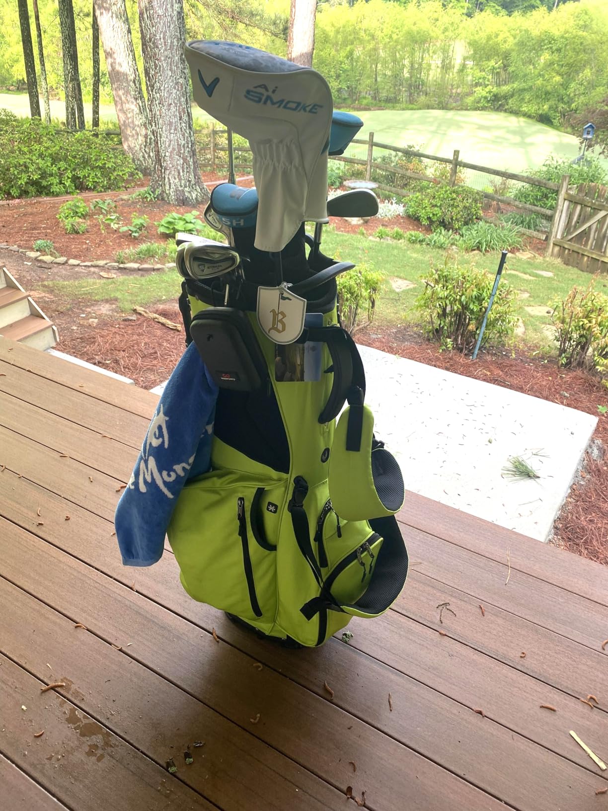 KVV Lightweight Golf Stand Bag with 7 Way Full-Length Dividers, 5 Zippered Pockets, Automatically Adjustable Dual Straps,Elegant Design customer photo 2