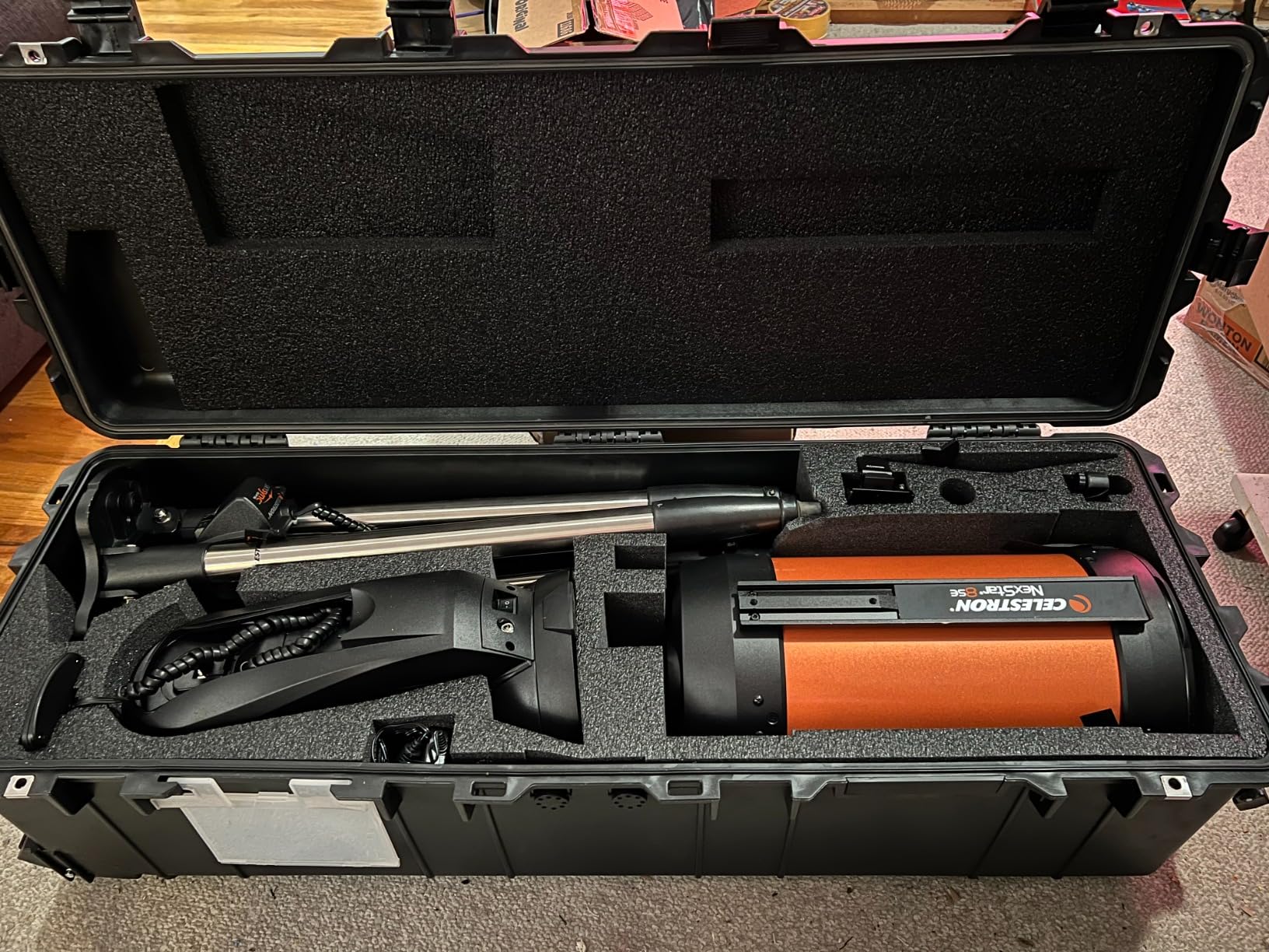 Case Club Case Fits Celestron NexStar 8SE Telescope, including Aperture, Mount, and Tripod. Hard-Shell, Waterproof, Travel Ready customer photo 2