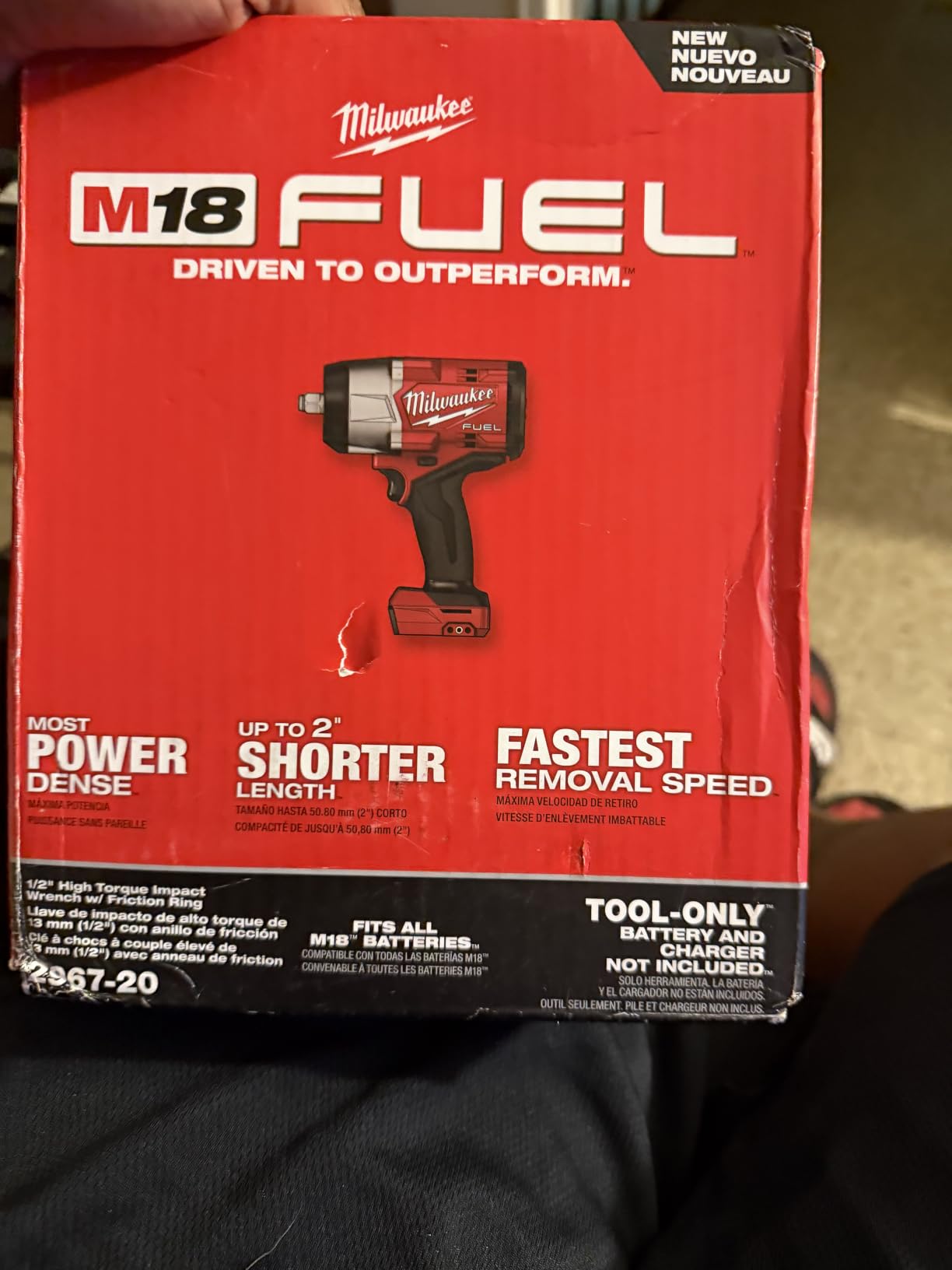 Milwaukee M18 FUEL 1/2 HIGH TORQUE Impact Wrench with Friction Ring customer photo 2