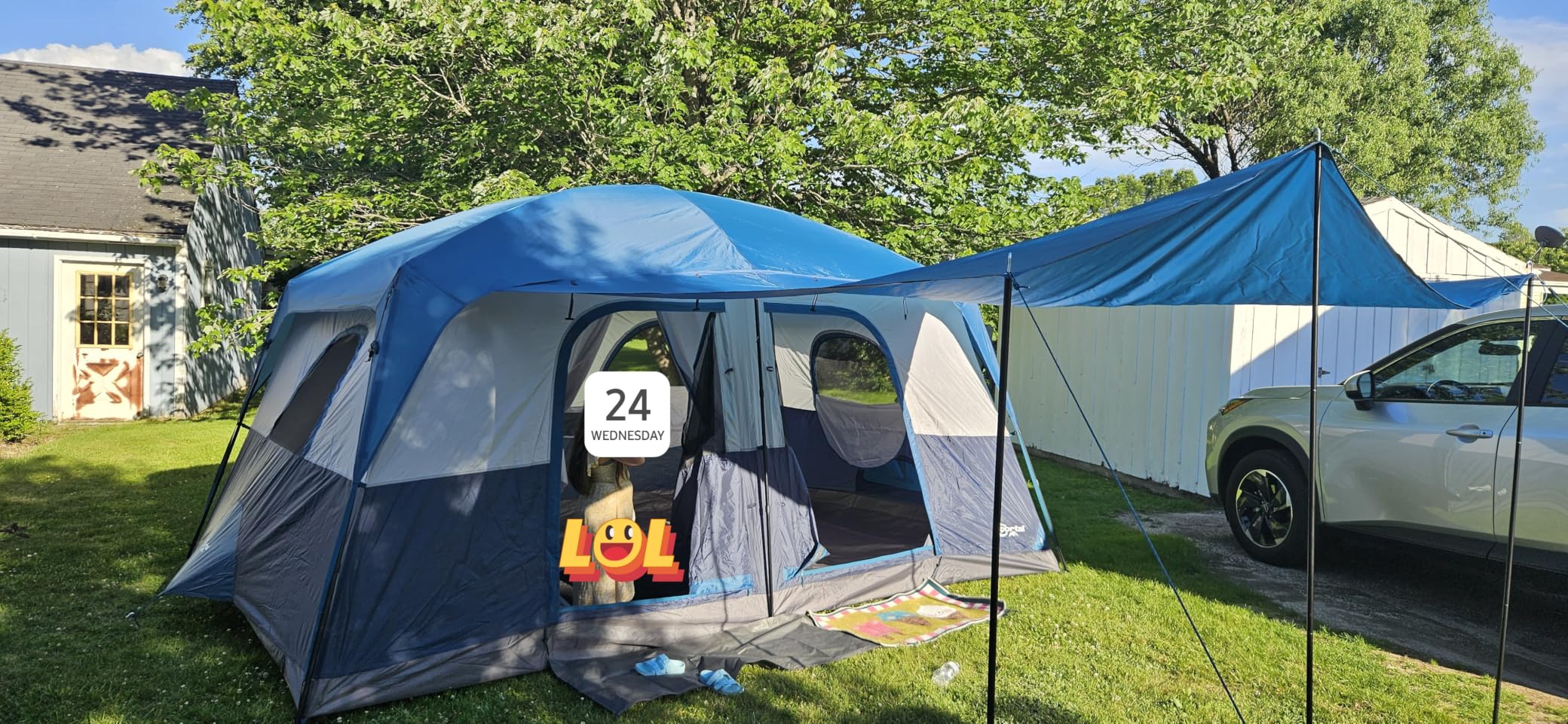 PORTAL 6 | 8 | 10 Person Family Camping Tent with Porch, Big Family Camping Tent with Tall Height, Good Ventilation, Water Resistant Large Tent for Outdoor Camping, Backyard customer photo 1