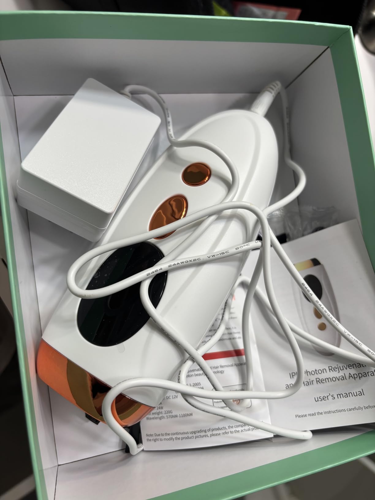 At-Home IPL Laser Hair Removal Device for Women and Men Permanent Hair Removal 999,999 Flashes Painless Hair Remover on Armpits Back Legs Arms Face Bikini Line customer photo 2