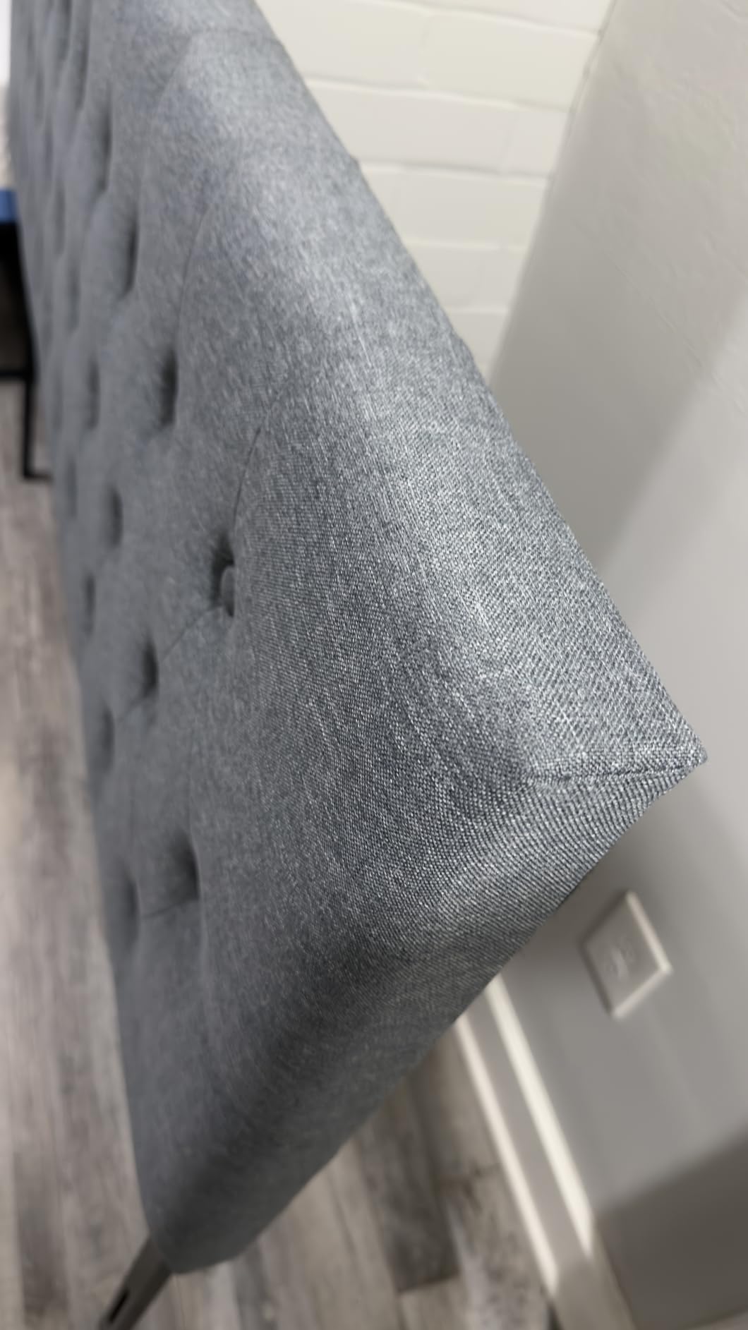 Huatean Home Tufted Upholstered Headboard Queen Size, Solid Wood Head Board with Durable Metal Legs, Adjustable Height Bed headboard from 37