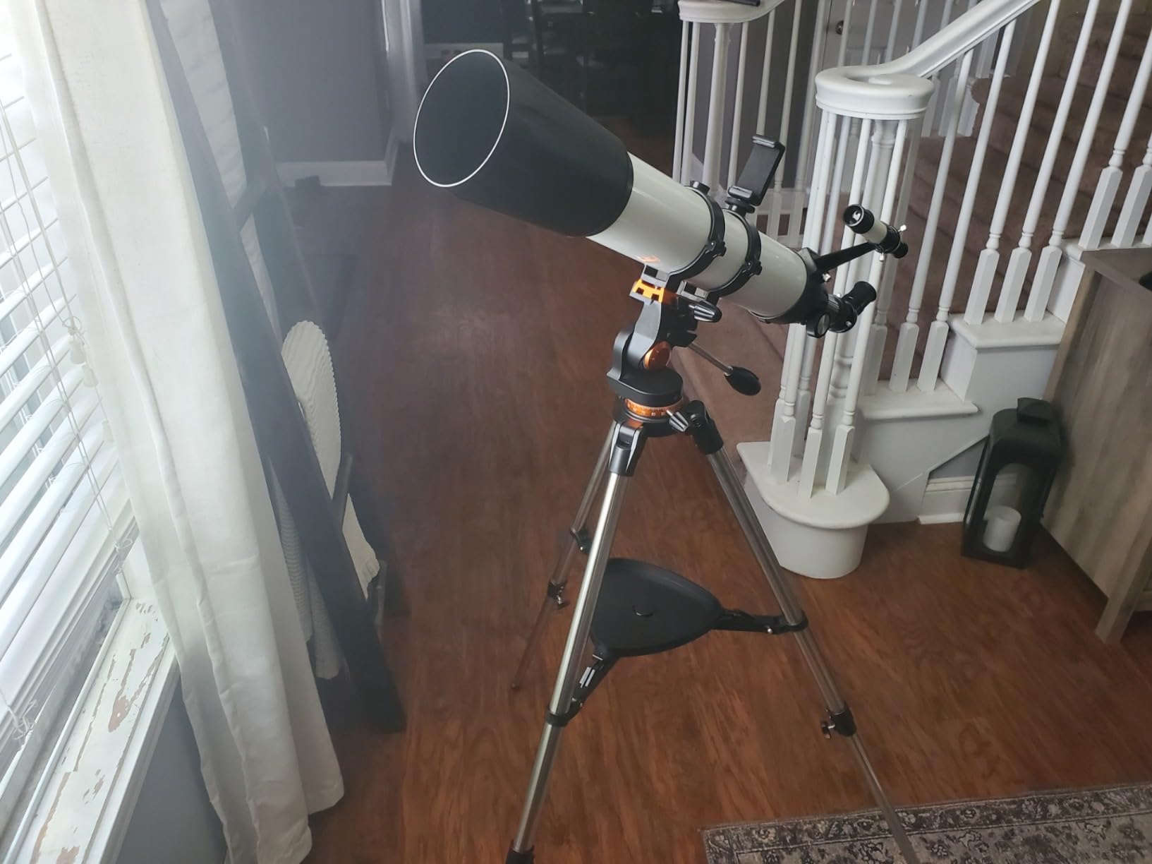 Dianfan Telescope, 90mm Aperture 800mm Telescopes for Adults Astronomy, Portable Professional Refractor Telescope for Beginners, with Stainless Tripod & Phone Adapter, Carry Bag customer photo 2