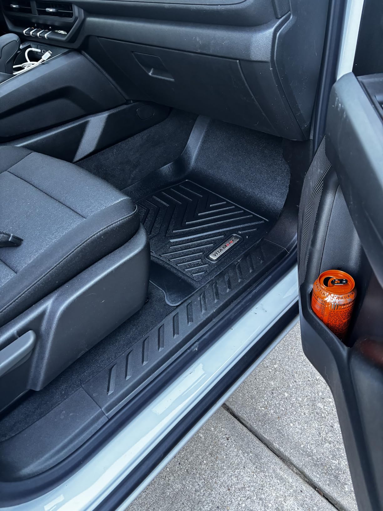 YITAMOTOR Floor Mats for Chevy Colorado & GMC Canyon Crew Cab 2023 2024 2025 2026, Custom Fit All Weather TPE Rubber Car Mats Chevrolet Floor Liners, Pickup Trucks Accessories, 1st & 2nd Row, Black customer photo 2