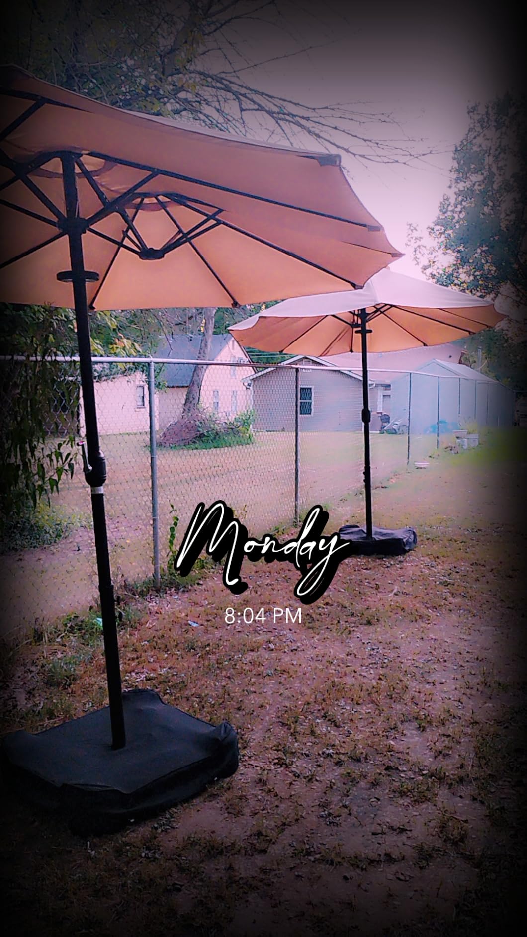 Yaheetech 13 ft Triple-size Patio Umbrella w/Base Included - Market Extra-Large Double Sided Umbrella - Twin-size Patio Parasol w/Easy Crank & 12 Strong Ribs & Ventilation Openings, Tan customer photo 1