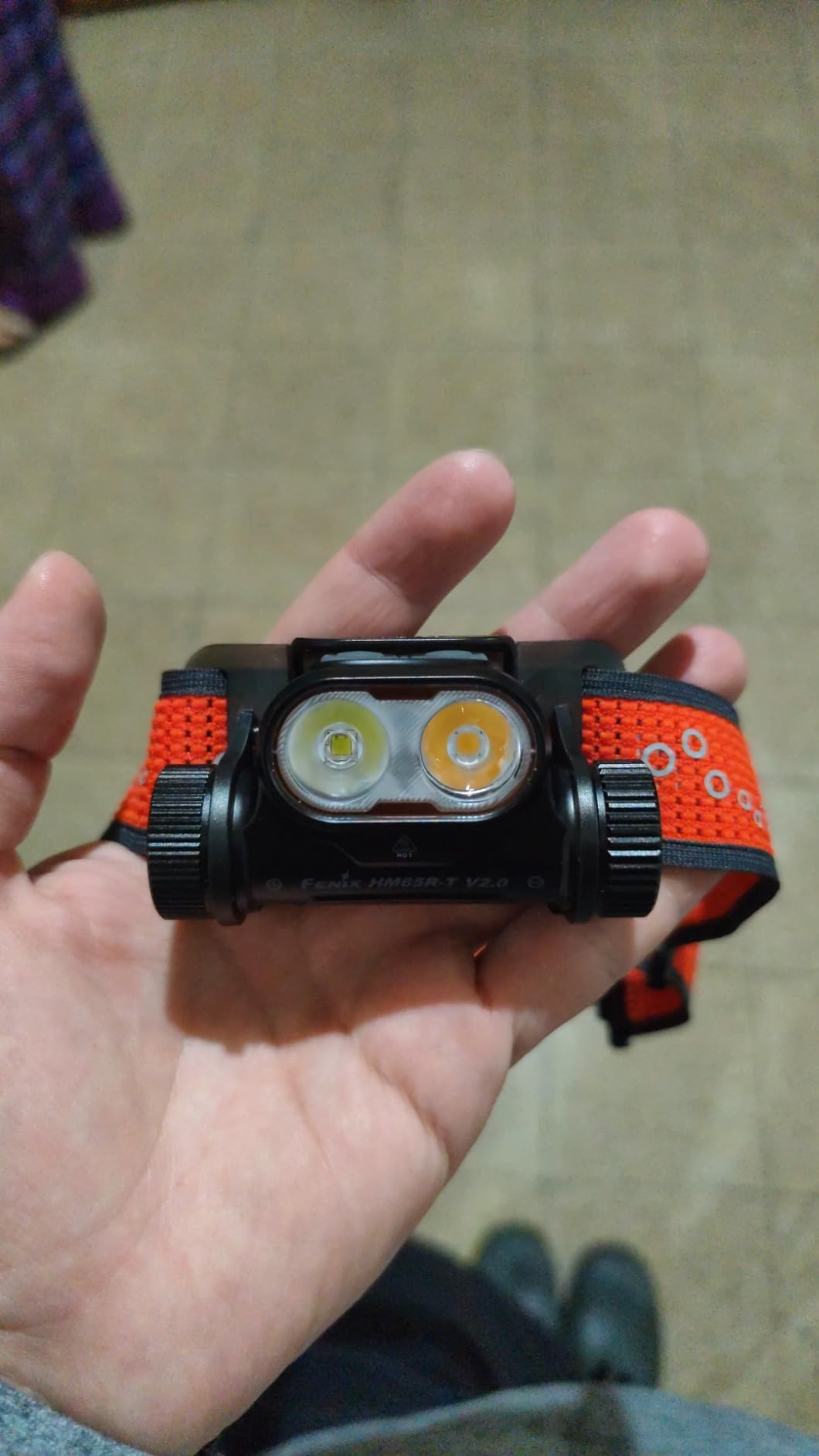 Fenix HM65R-T V2.0 Running Headlamp, 1600 Lumen White Light and Warm White Dual Beams, USB-C Rechargeable, Lightweight Long Runtime for Trail Running customer photo 2