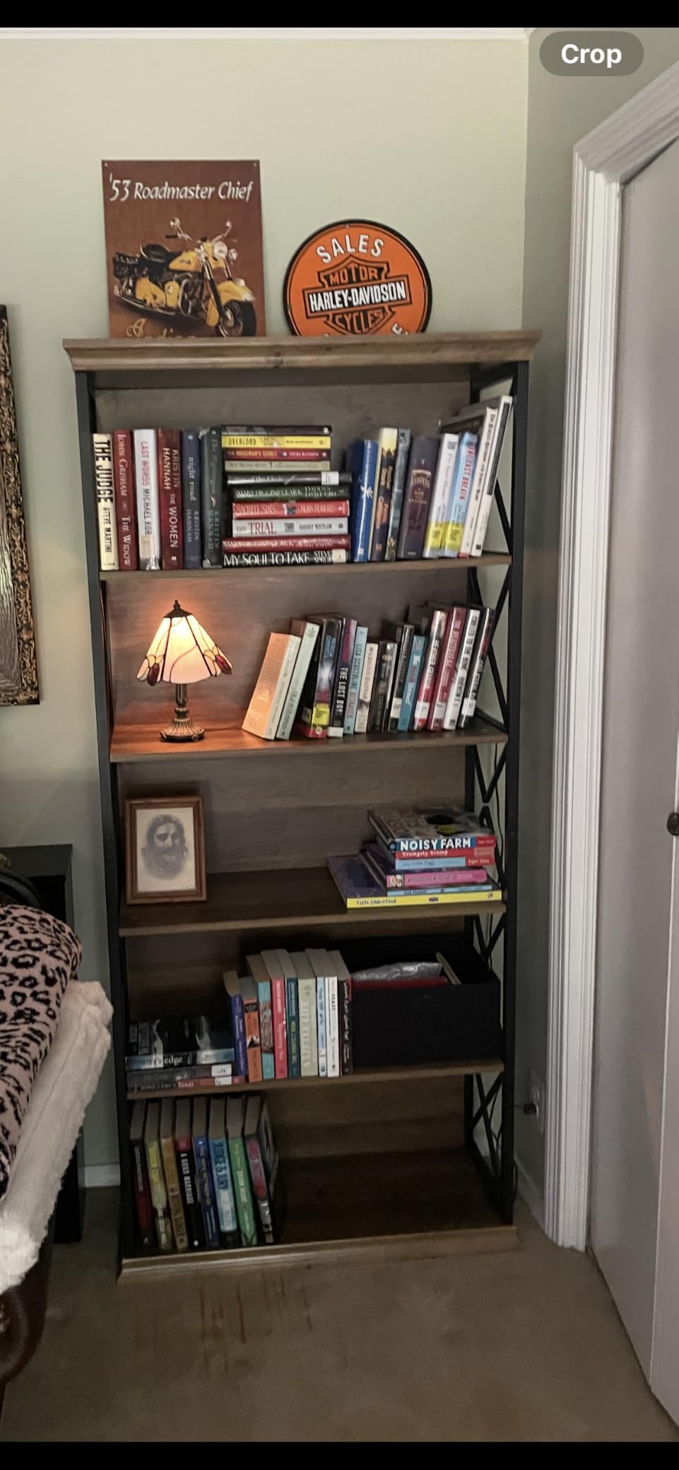 Tribesigns 6-Tier Bookcase, 71 Inches Industrial Bookshelves and Bookcases, Floor Standing 5 Shelf Display Storage Shelves Tall Bookcase for Home Office, Living Room, Bed Room (Brown and Black) customer photo 1