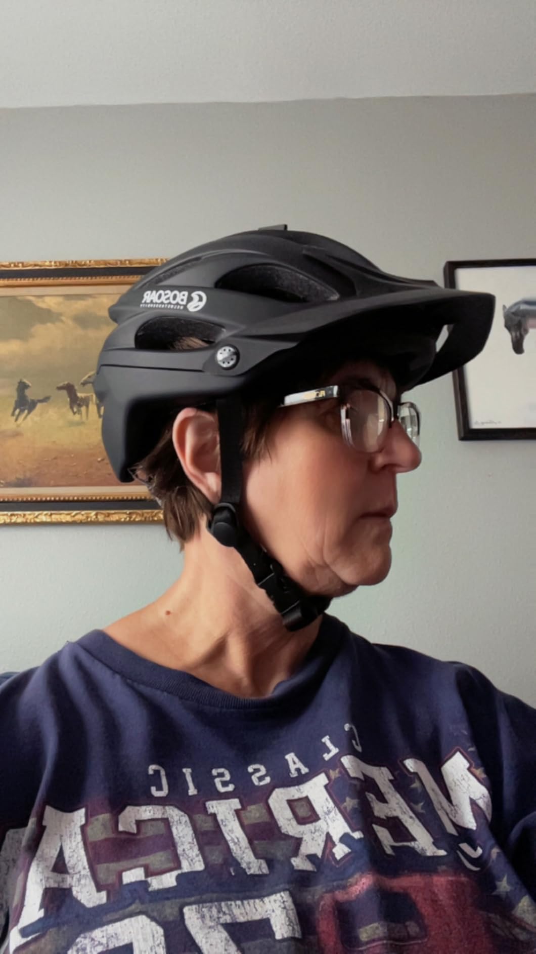 Bosoar Mountain Bike Helmet for Adult Men Women, Fit 55-61 Cm | With Camera Mount & Detachable Visor, Adjustable for Age 14+ Teen, Lightweight Safety for Bicycle Cycling Road customer photo 1