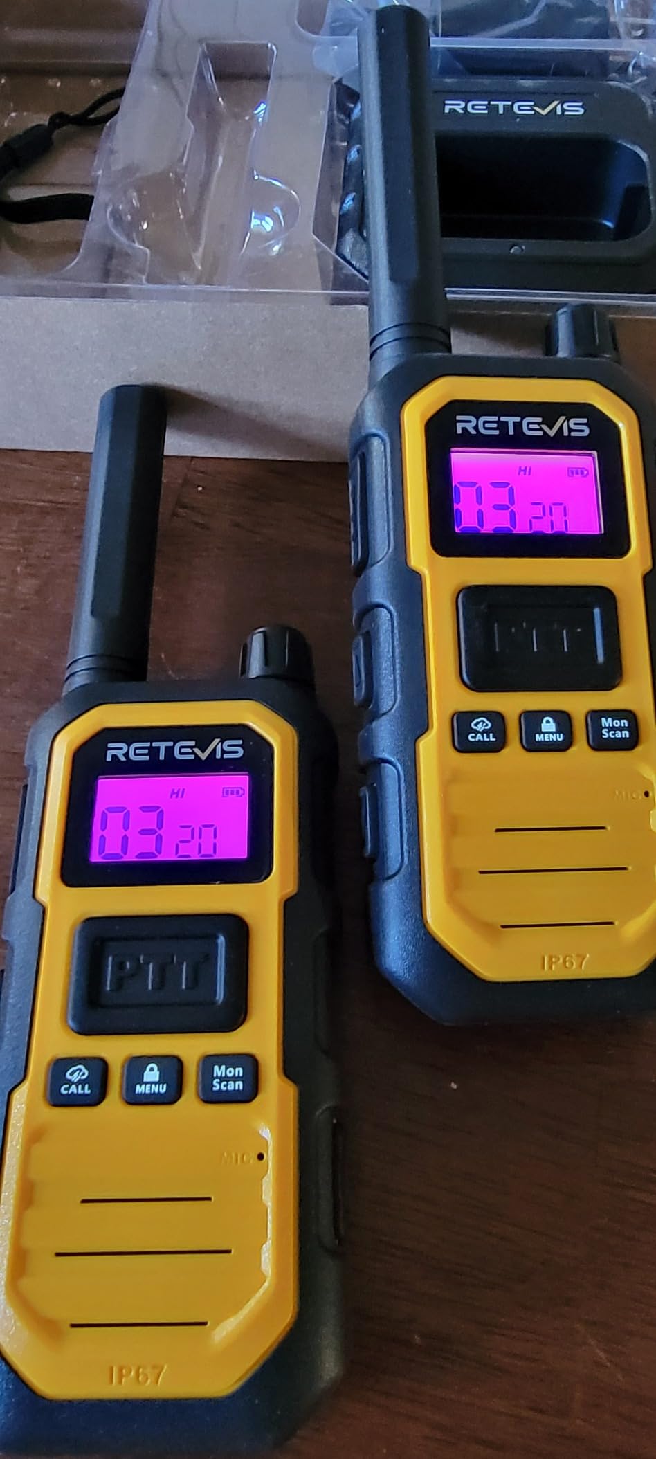 Retevis RB48PLUS GMRS Walkie Talkies Long Range, IP67 Waterproof Heavy Duty Two Way Radios, Repeater Capable, Vibration Alert, NOAA, SOS, for Hurricane Preparedness, Emergency Communication, Outdoor(2 Pack) customer photo 2