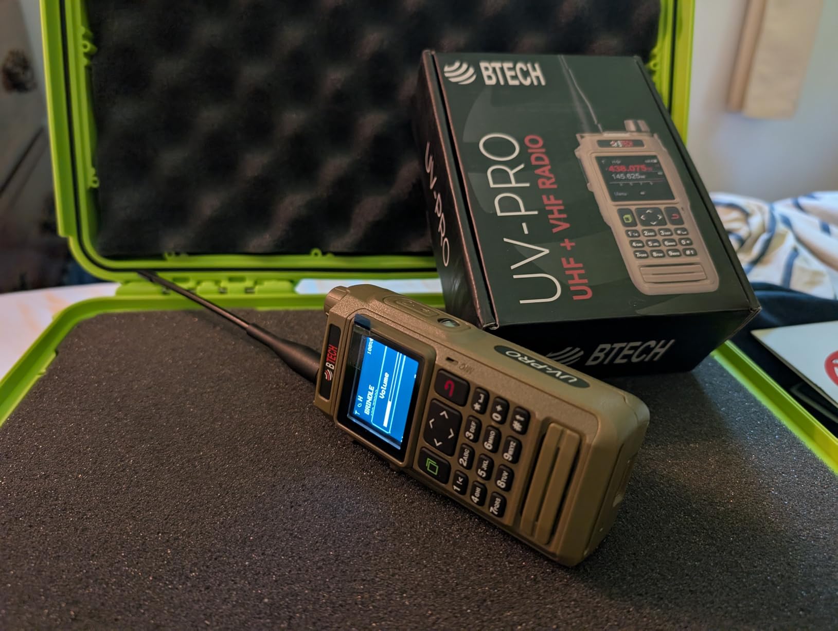 BTECH UV-PRO IP67 Dual Band VHF/UHF Two-Way Radio - APRS, Bluetooth, GPS, Text Messaging, Aviation Band Scanner, NOAA Weather Alerts, USB-C Rechargeable Battery customer photo 1