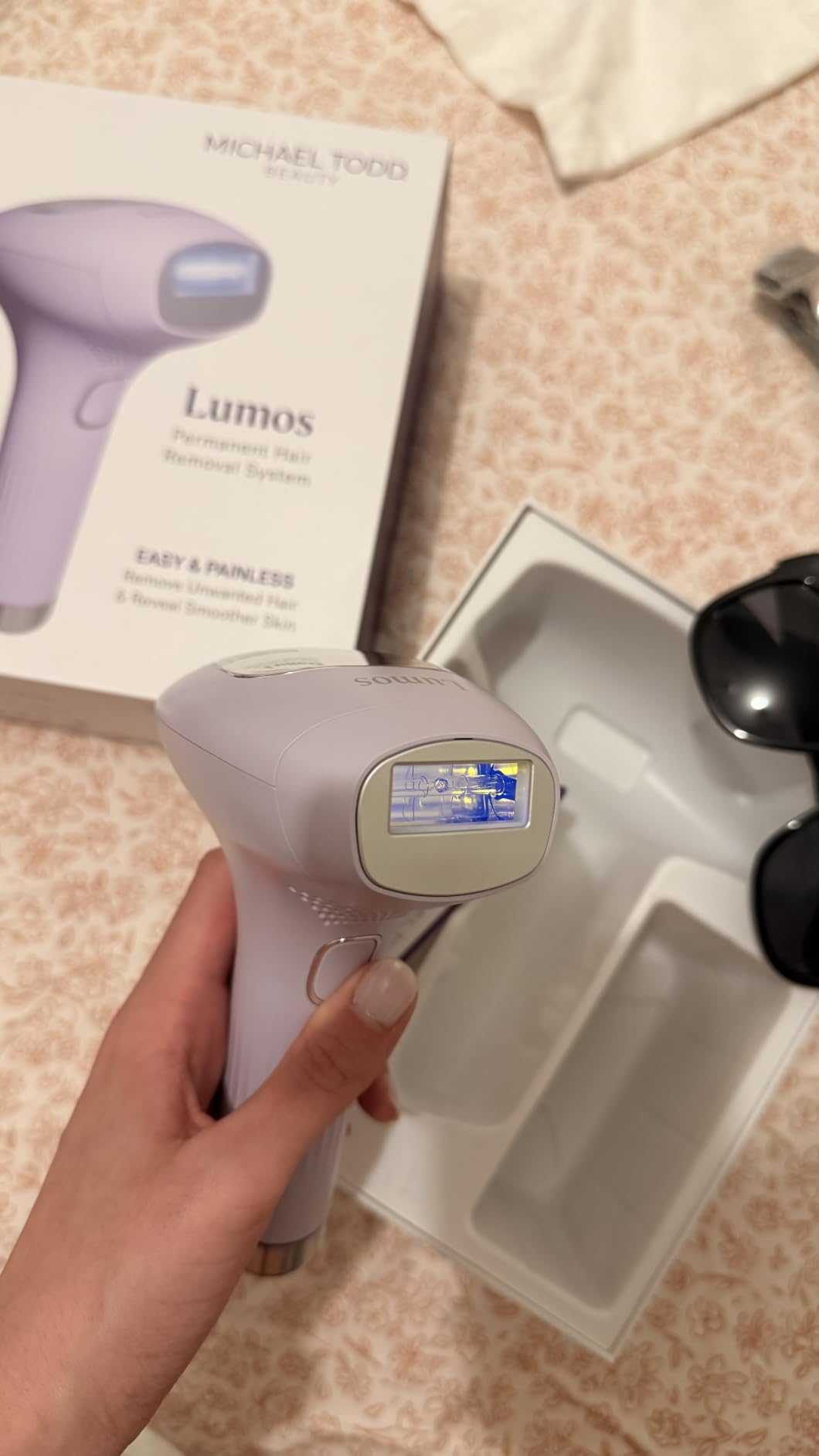 Beauty LUMOS Laser IPL Hair Removal Device for Women and Men | 50°F CoolMax Technology, 999,999 Flashes, 3 in 1 with Skin Sensor for Nearly Painless, Permanent Hair Removal customer photo 1