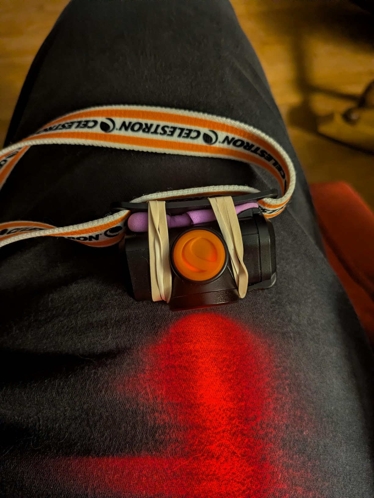 Celestron - Night Vision Headlamp - Multiple Light Modes - Includes SOS Setting - Ideal for Astronomy and Camping - 100 Hours of Usage - 45 Degree Adjustable Angle customer photo 1