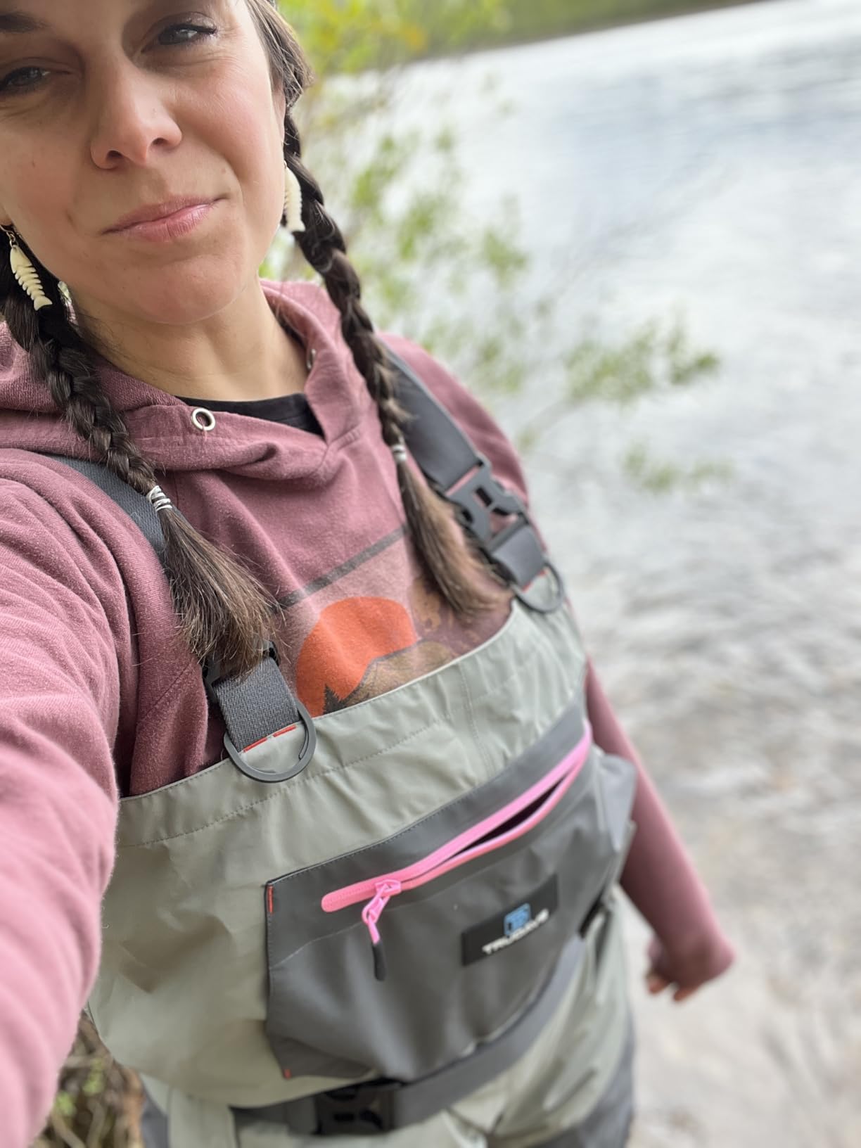 Trudave Women's Fly Fishing Waders, Waterproof Chest Waders with Neoprene Stockingfoot, Women-Specific Fit, Lightweight & Durable for Hunting & Fishing customer photo 2