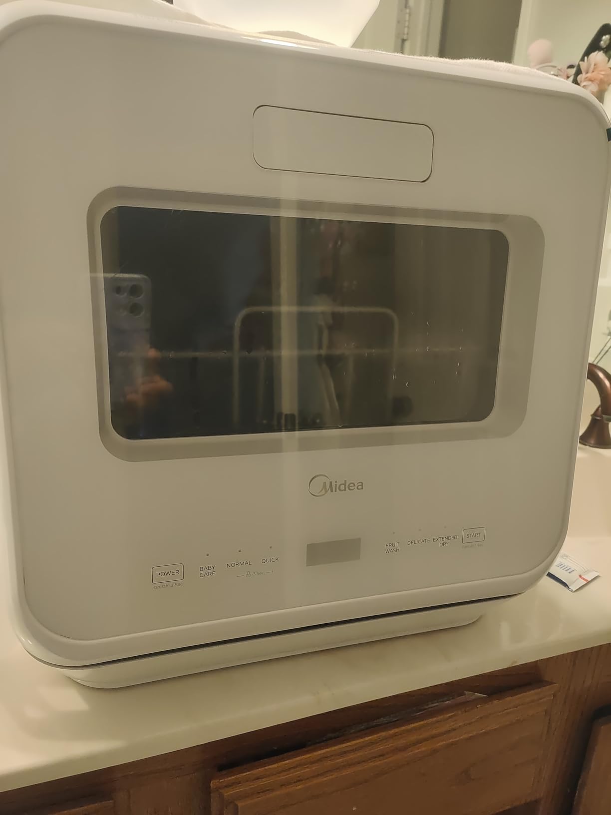 Countertop Dishwasher with 1.32Gal Tank, Baby Care, 5+1 Programs, Portable Dishwasher with No Hookup Needed, High-Temp Drying, Compact & Quiet, Perfect for Apartments, Dorms & RVs customer photo 2