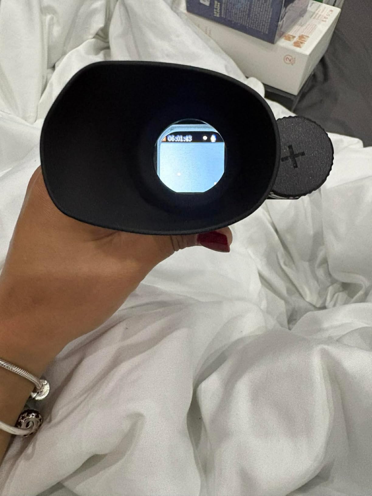 Head-Mounted Night Vision Monocular Digital Infrared Monocular for Camping Hunting customer photo 2